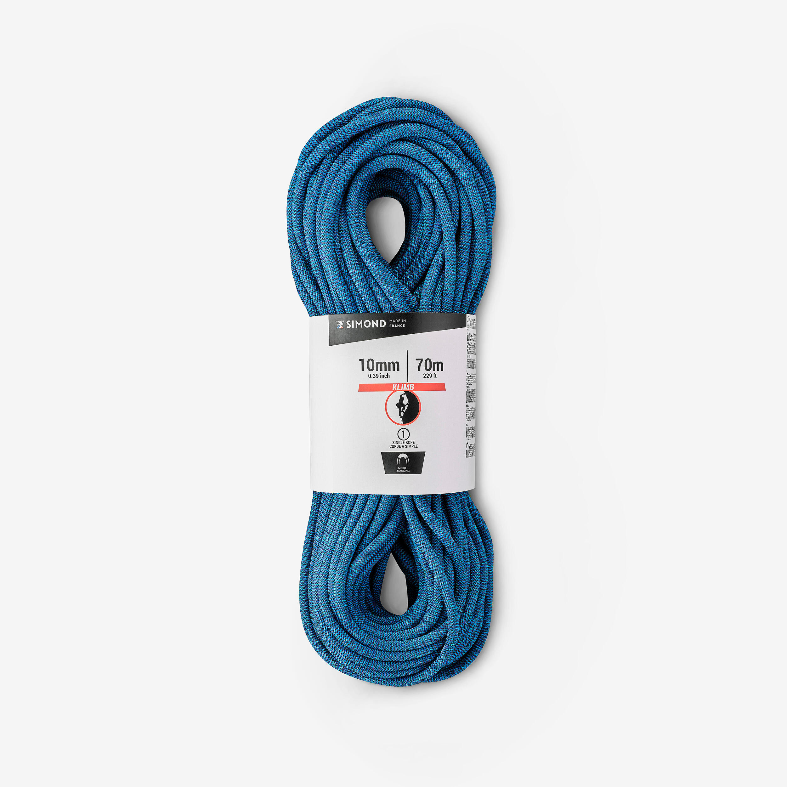 SIMOND Kletterseil 10 mm × 70 m - Klimb 70 m 