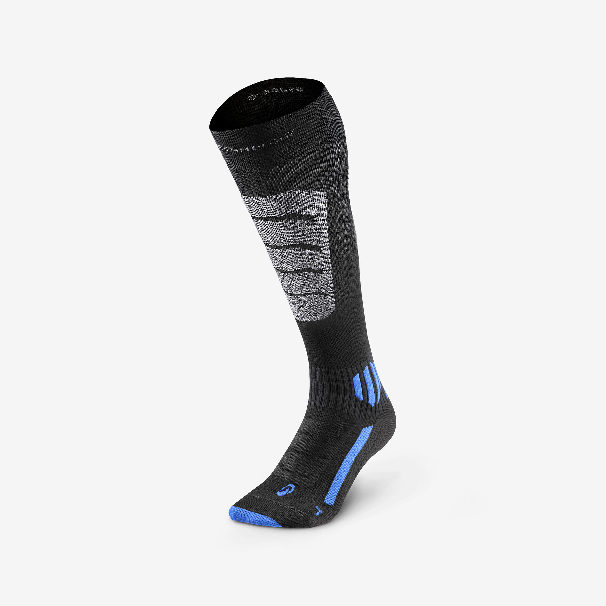 WEDZE Lyžiarske veľmi priedušné ponožky 900 Xsocks z vlny merino čierne 35-37