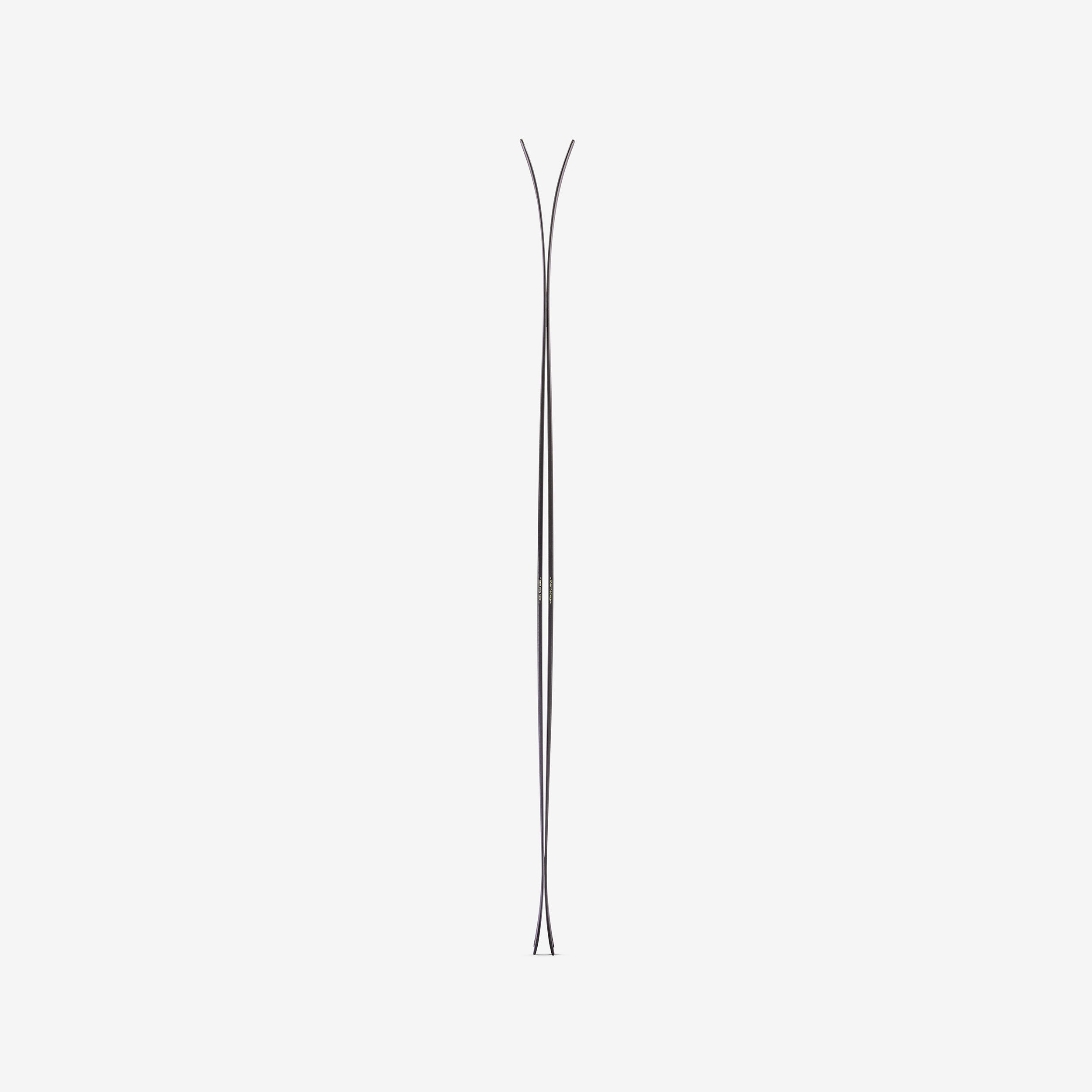 Skis de randonnée carbone avec peaux et sans fixation, WILDER 102 7/8