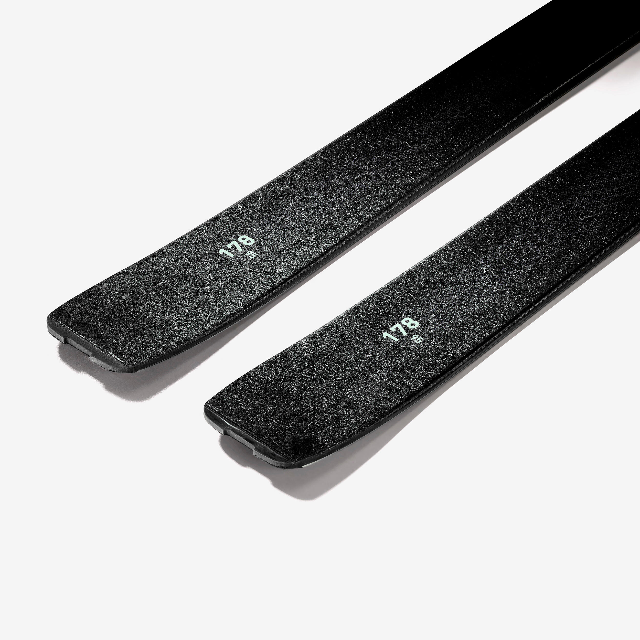 Skis de randonnée carbone avec peaux et sans fixation, WILDER 95 5/8