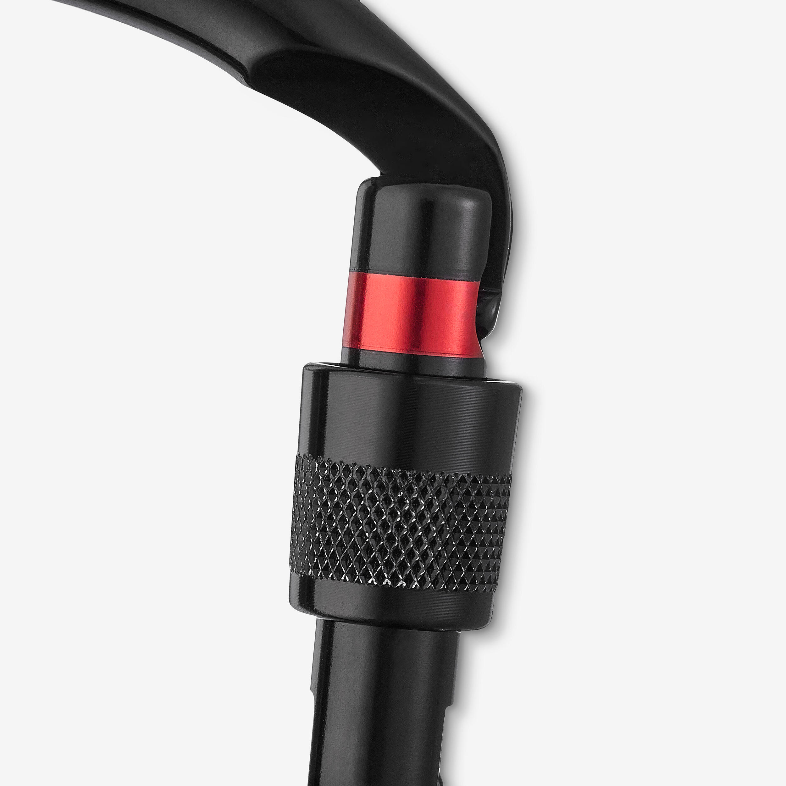 SCREWGATE CARABINER 3000 SECURE - BLACK 2/6