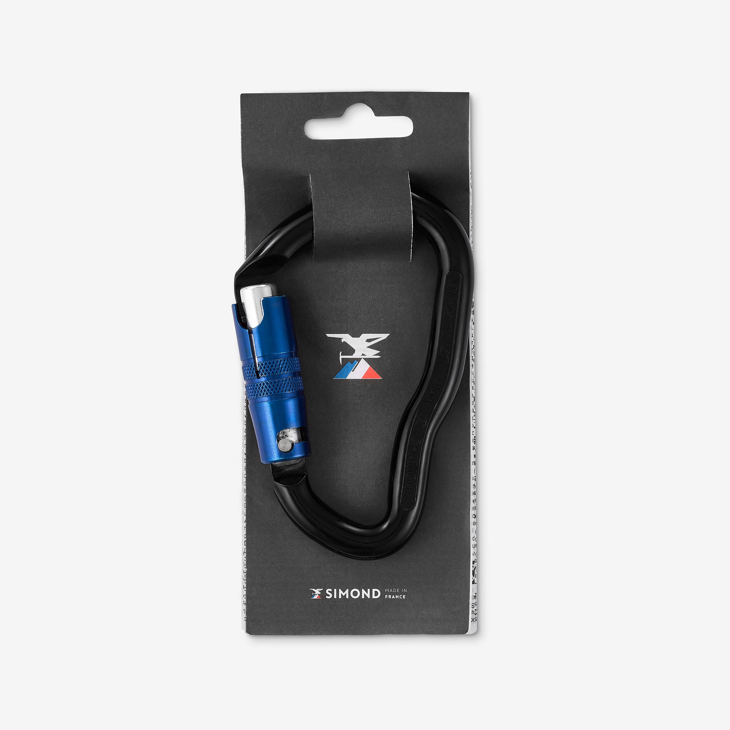 Auto-Locking HMS Carabiner - GOLIATH - BLACK