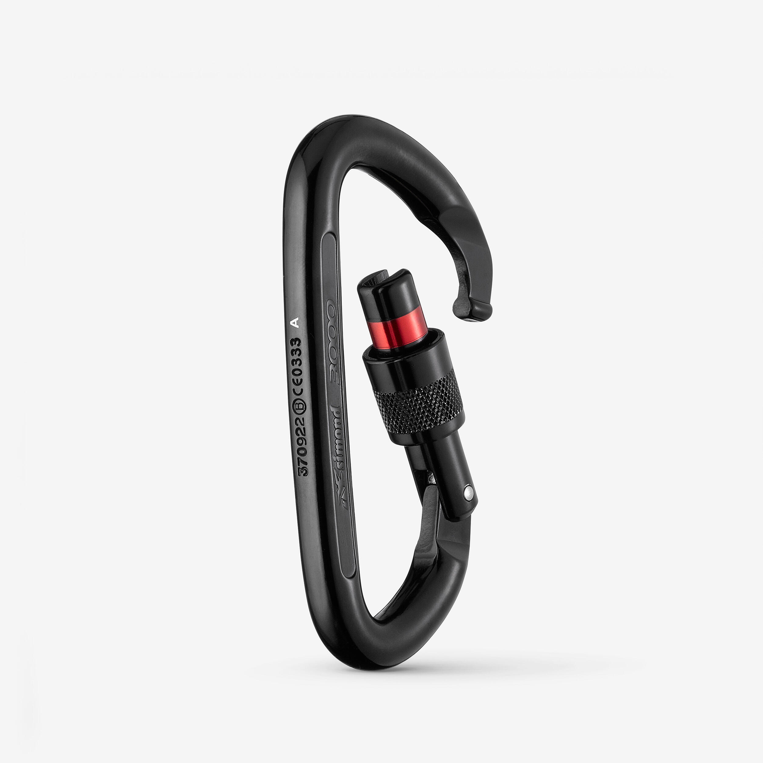 SCREWGATE CARABINER 3000 SECURE - BLACK