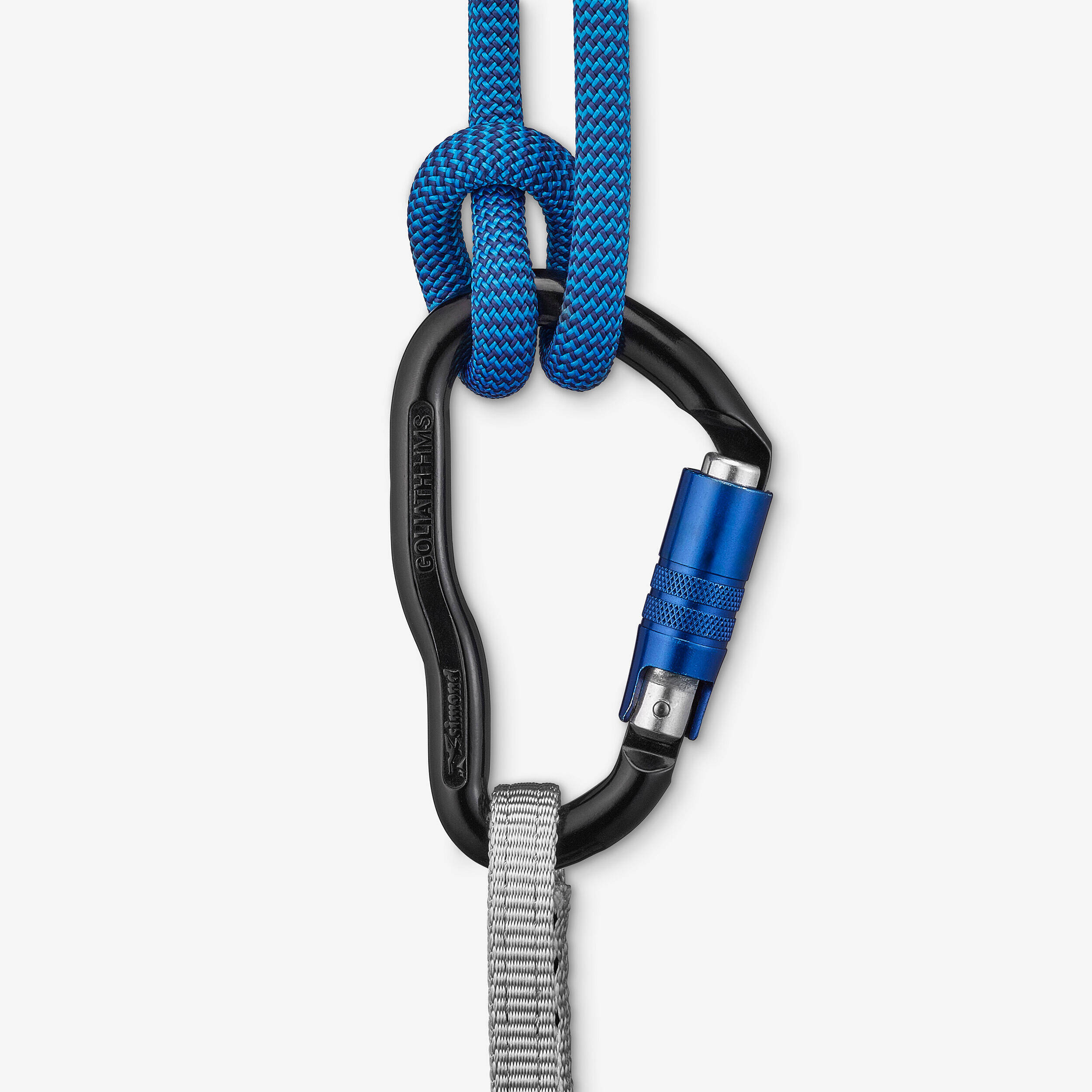 Auto-Locking HMS Carabiner - GOLIATH - BLACK -  5