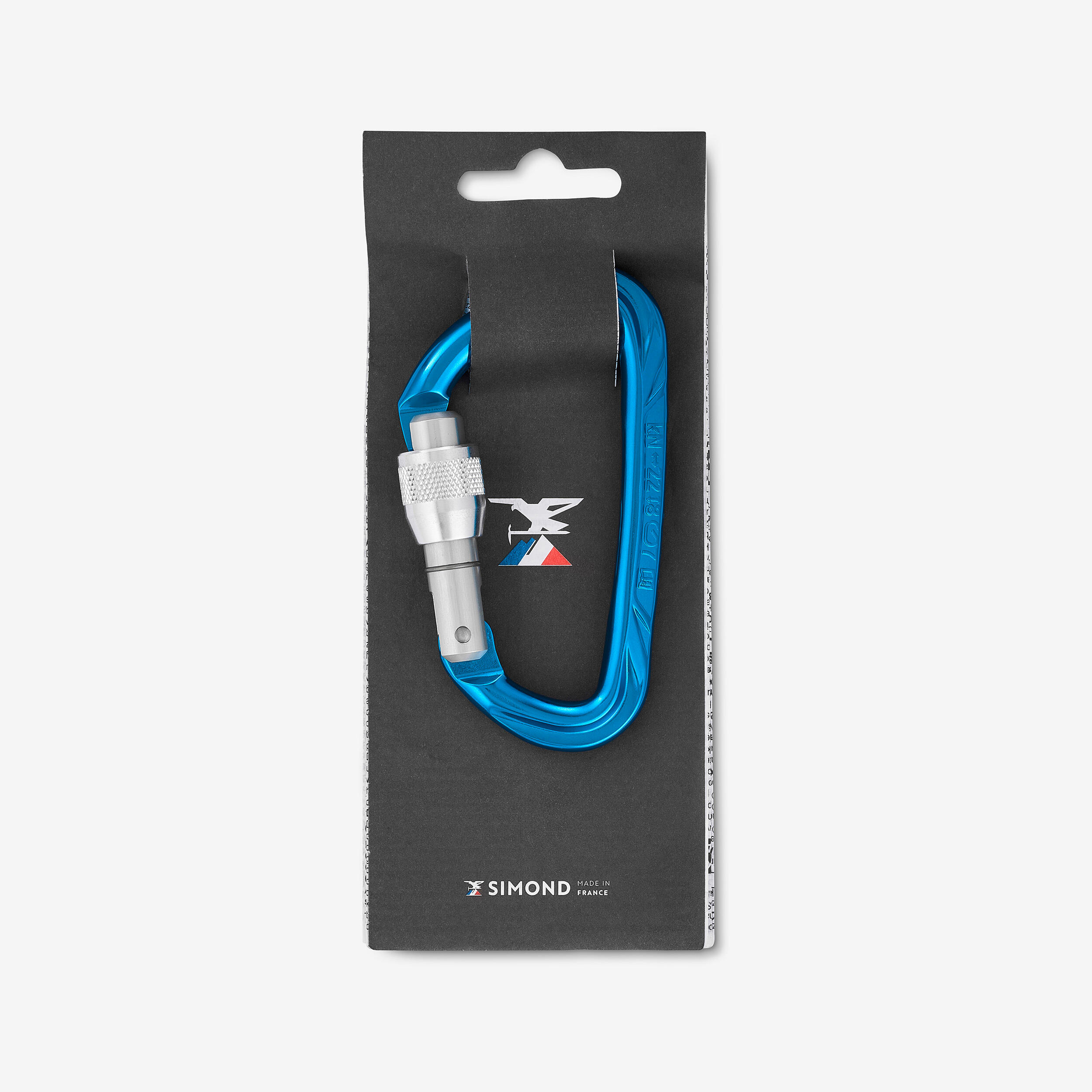 Moschettone arrampicata ROCKY M VITE azzurro 4/9