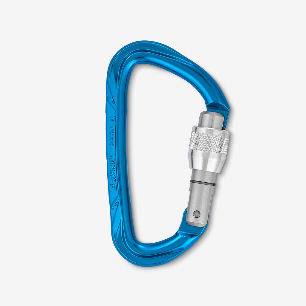 ΒΙΔΩΤΟ CARABINER ΑΝΑΡΡΙΧΗΣΗΣ ΚΑΙ ΟΡΕΙΒΑΣΙΑΣ - ROCKY M SECURE ΜΠΛΕ