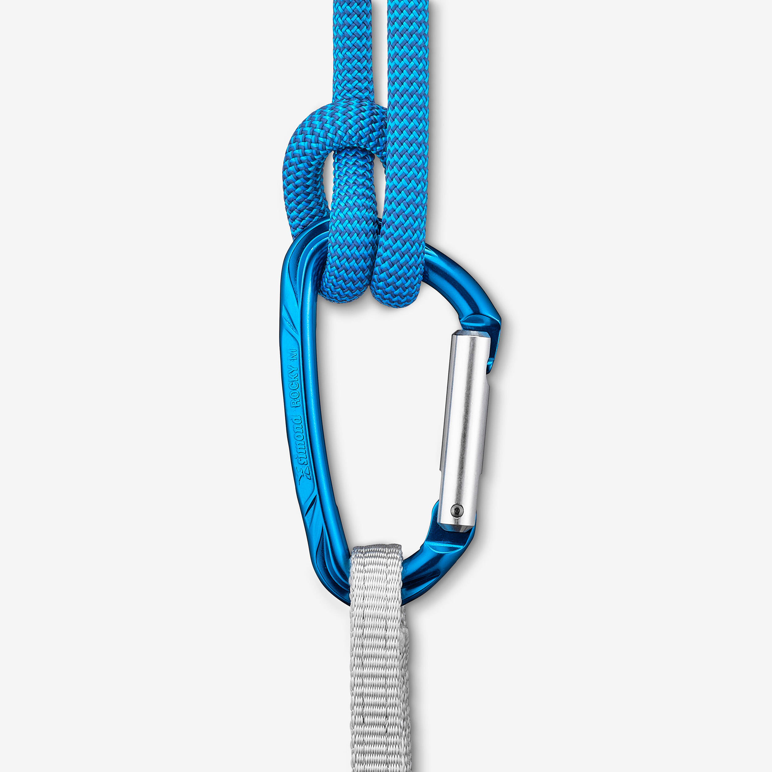 NON-LOCKING CARABINER - ROCKY M - BLUE