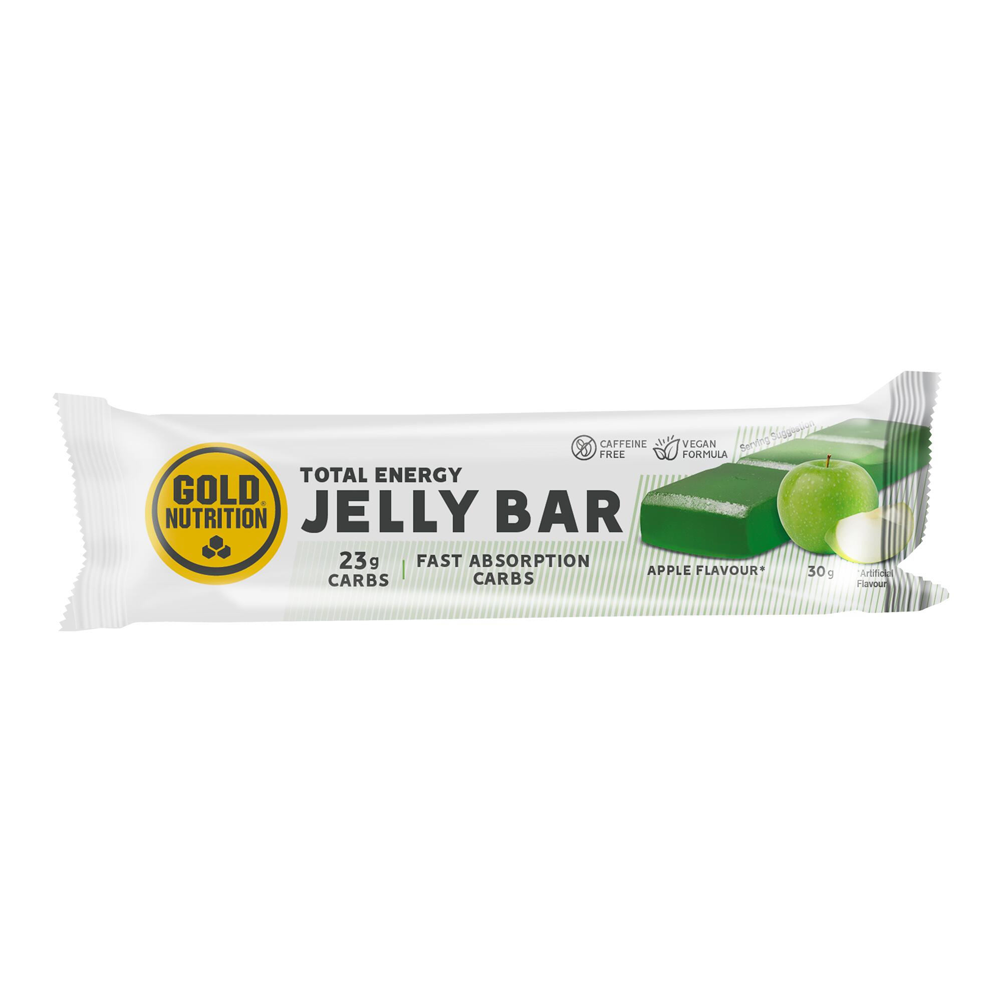 Baton Energizant Jelly Bar GOLDNUTRITION Măr 30g