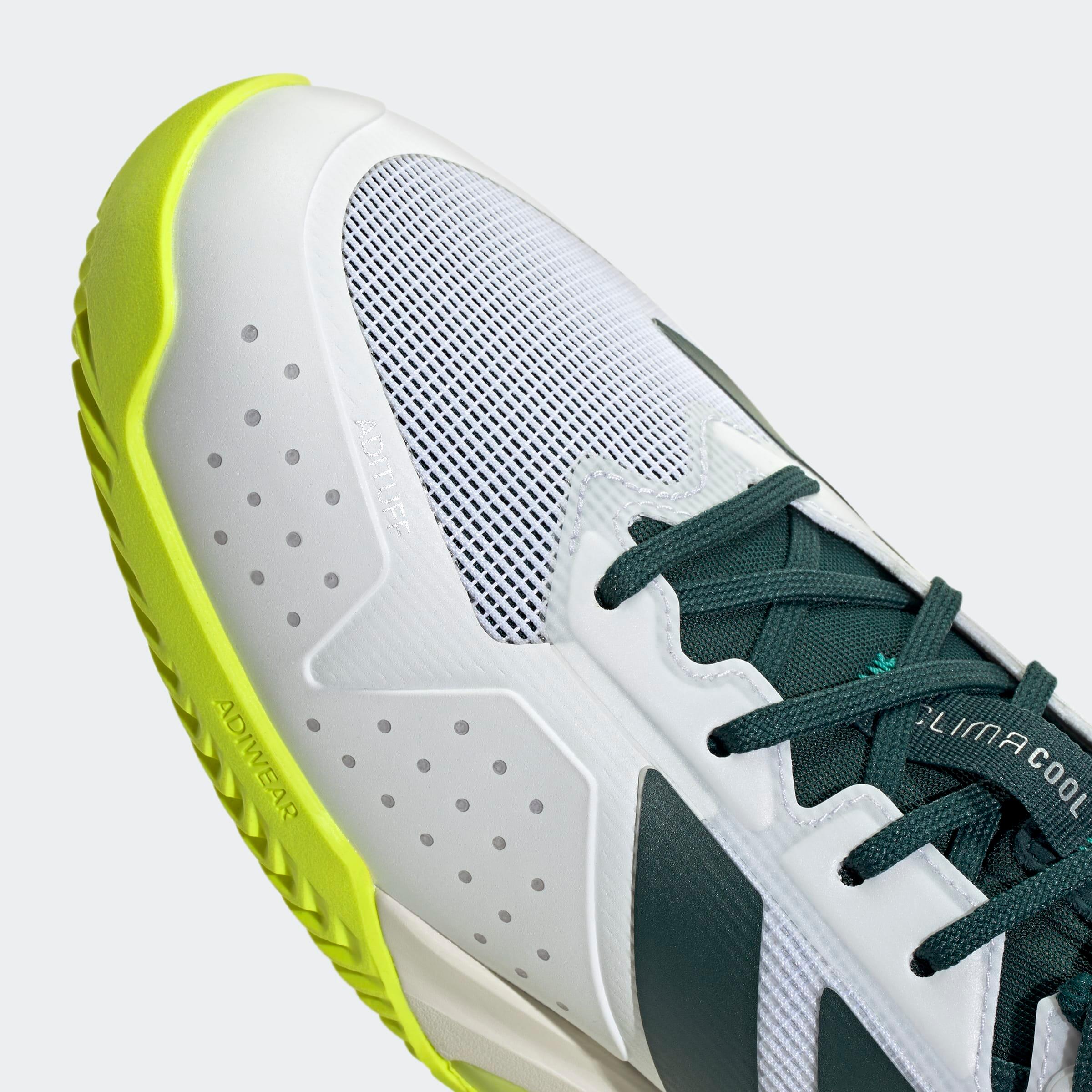 Scarpe tennis uomo ADIDAS ADIZERO UBERSONIC 5 bianco-verde 6/8