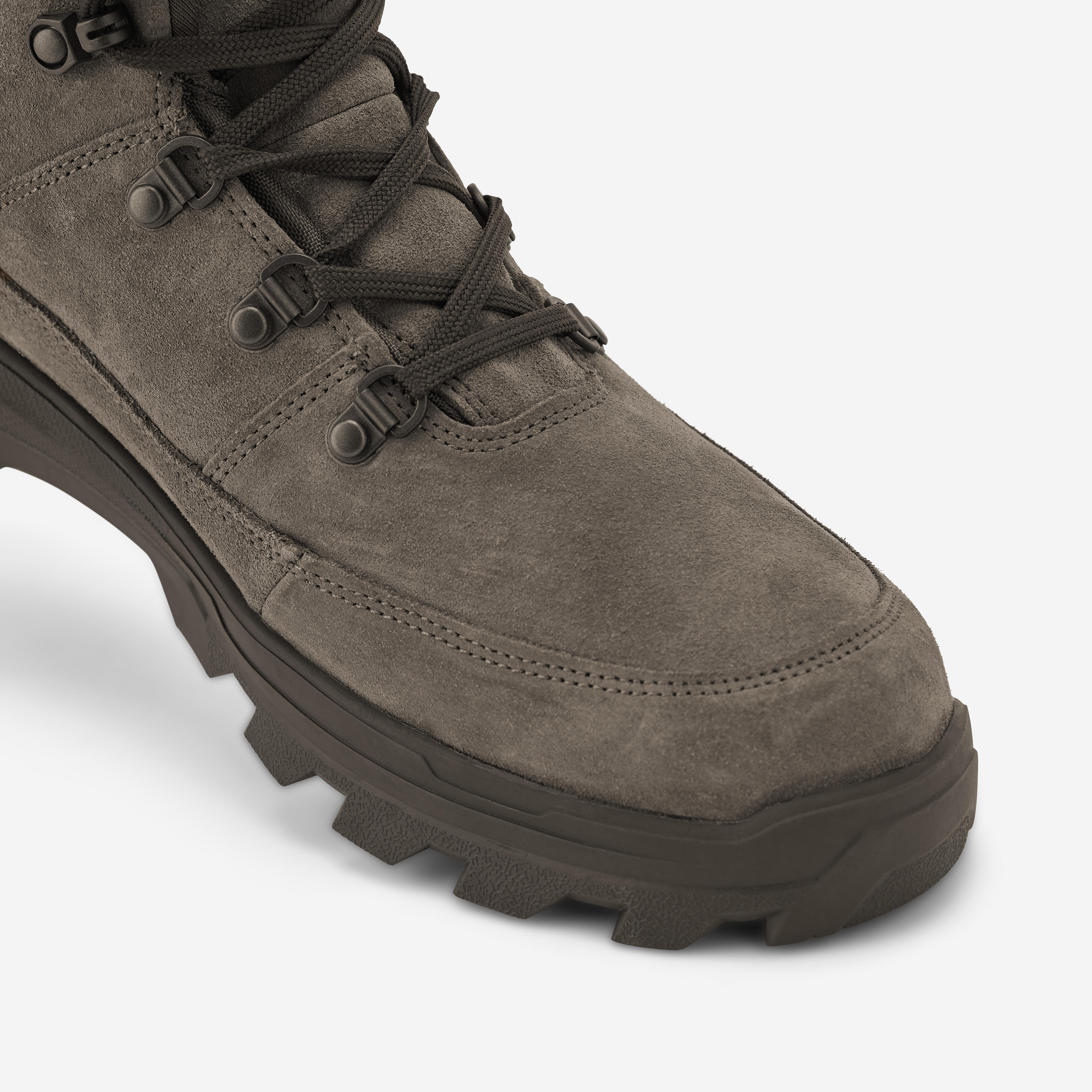 Waterproof Outdoor Shoes Leather Crosshunt 110 - Suede Brown