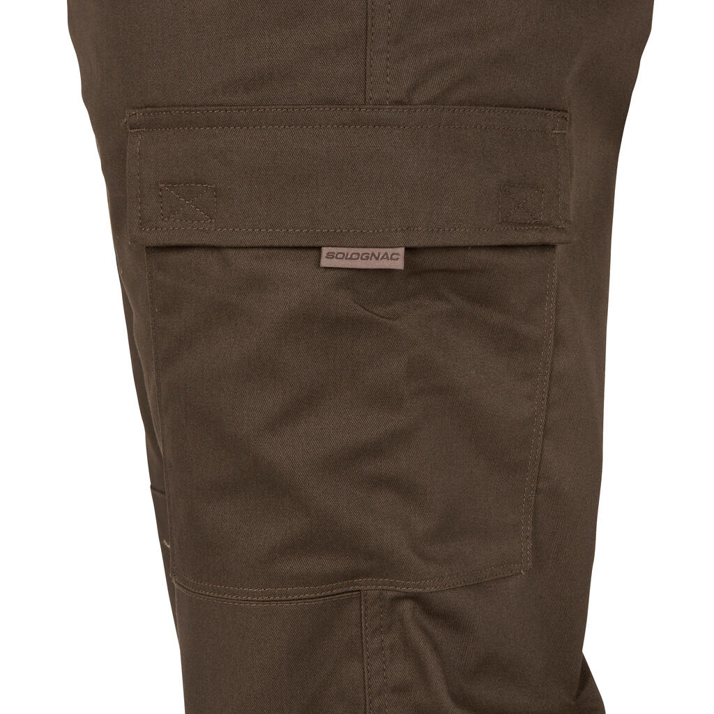 Resistant cargo trousers steppe 300 green marl