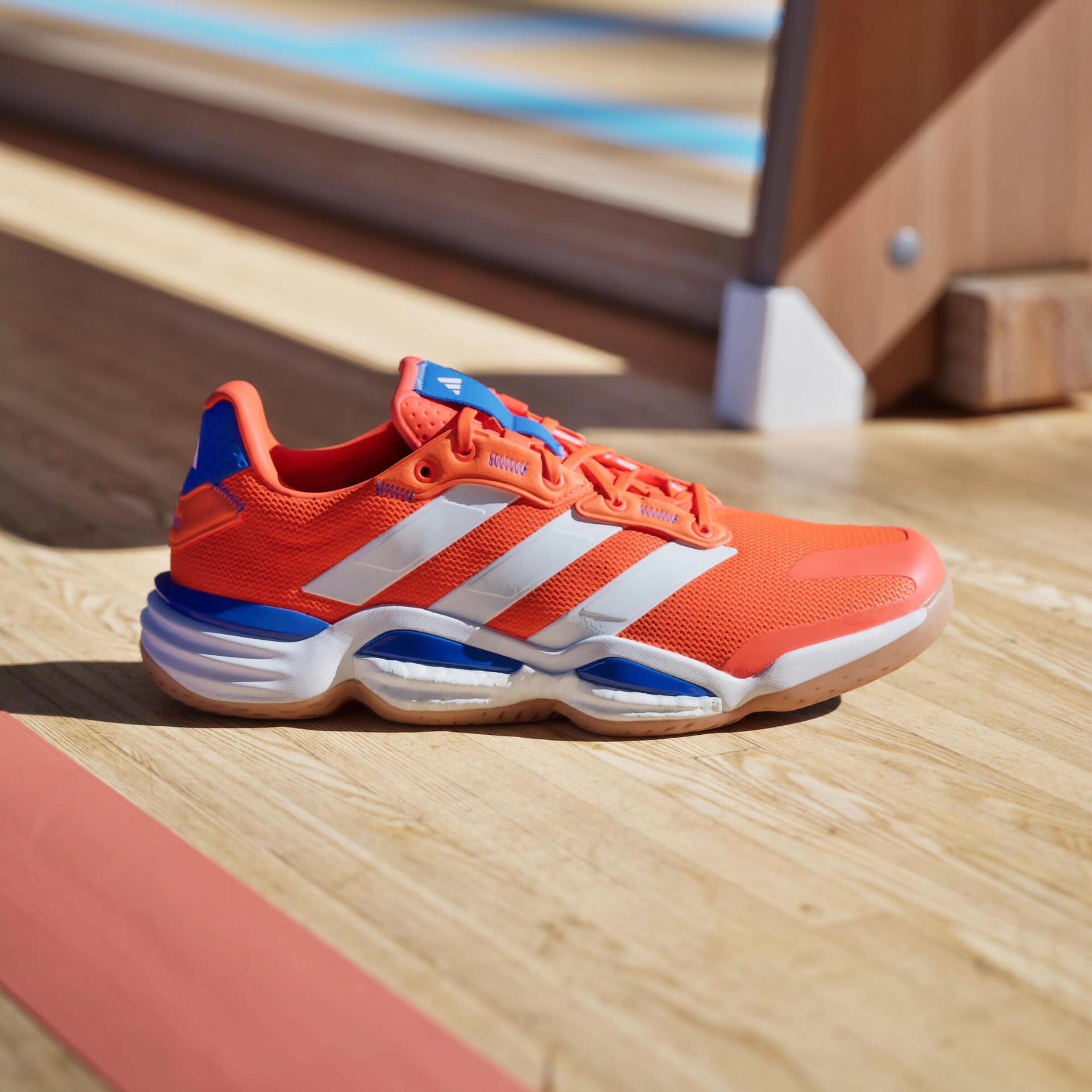 Chaussures de handball adulte - Adidas Stabil 16 orange / bleu