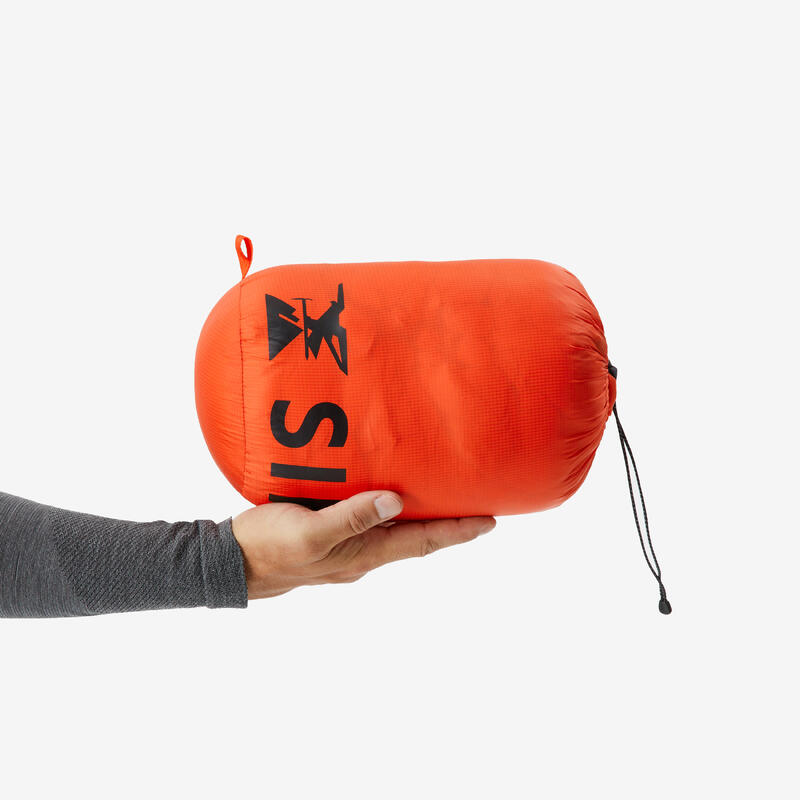 Doudoune d'alpinisme en duvet homme, Makalu rouge