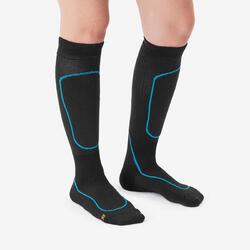 Chaussettes d'alpinisme hautes chaudes mixtes, Alpinism 900 noir