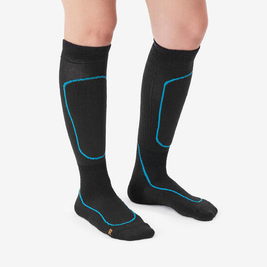 Chaussettes d'alpinisme hautes chaudes mixtes, Alpinism 900 noir