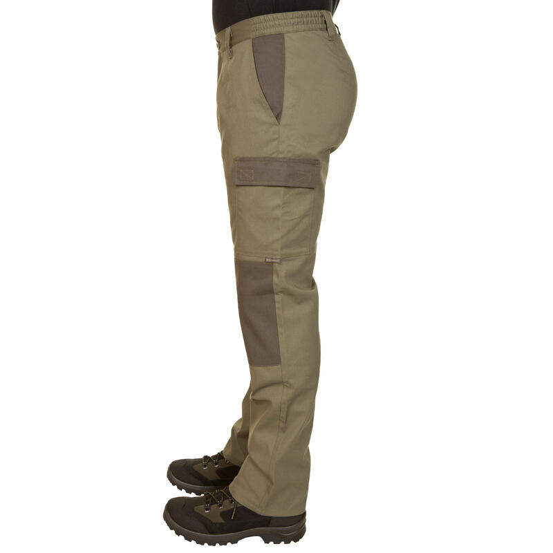 Pantalón Cargo Hombre Solognac Steppe 300 Bicolor Resistente Multibolsillos