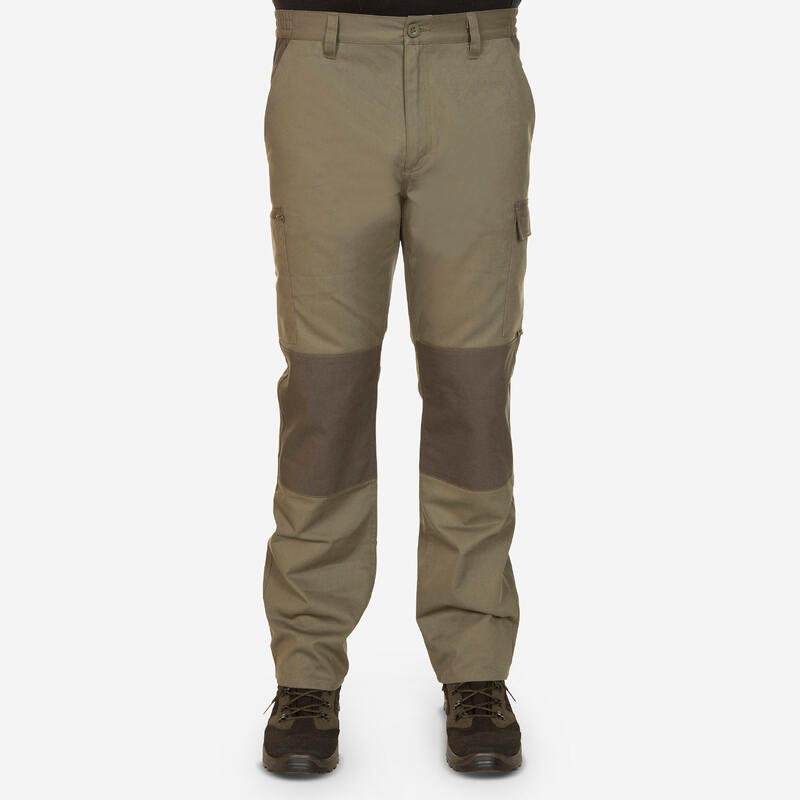 Pantalón Cargo Hombre Solognac Steppe 300 Bicolor Resistente Multibolsillos