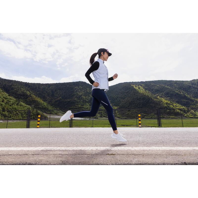 Kadın Koşu Taytı - Mavi - Kiprun Run 500 Warm