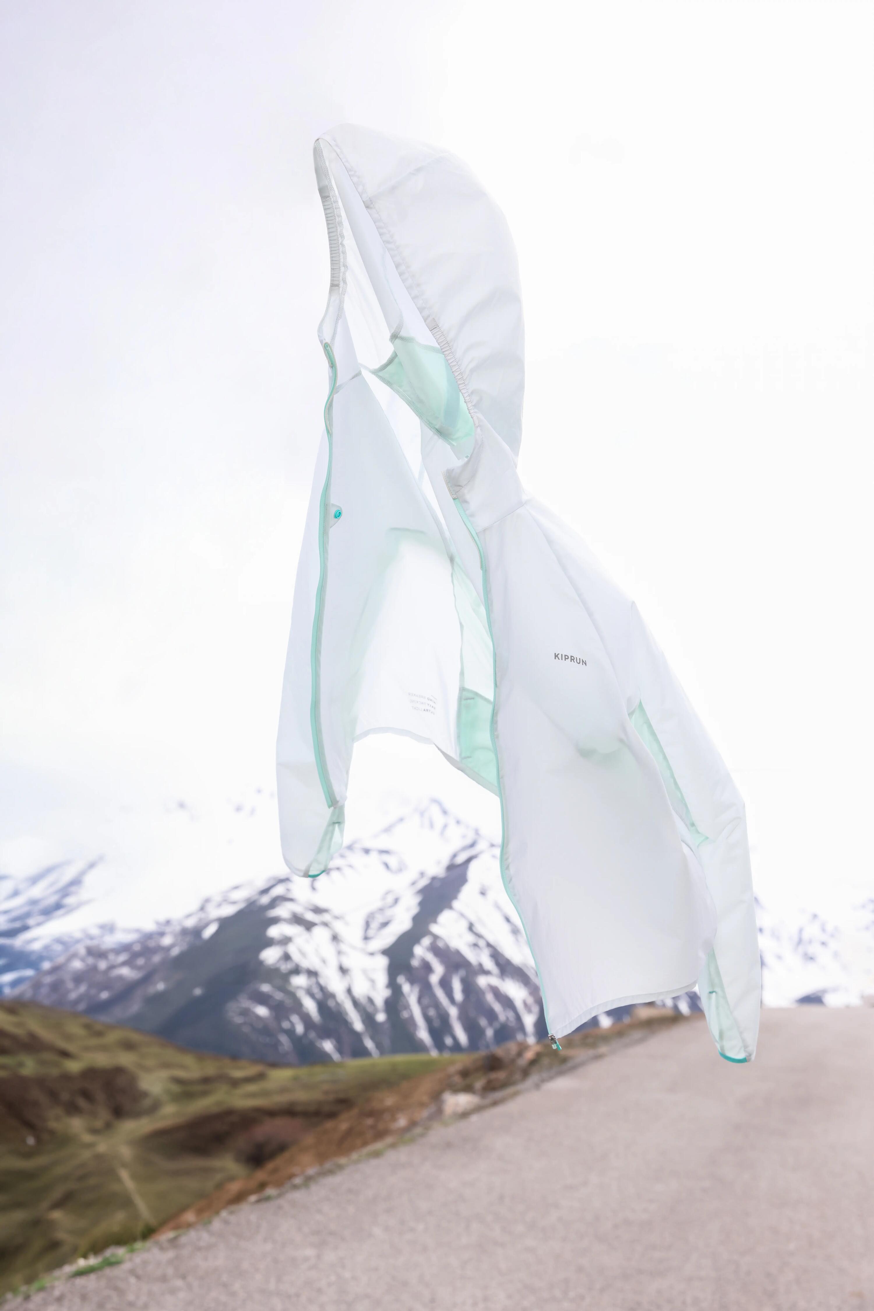 Veste coupe-vent de running & trail running Femme - KIPRUN Run 900 Wind Vert 12/21