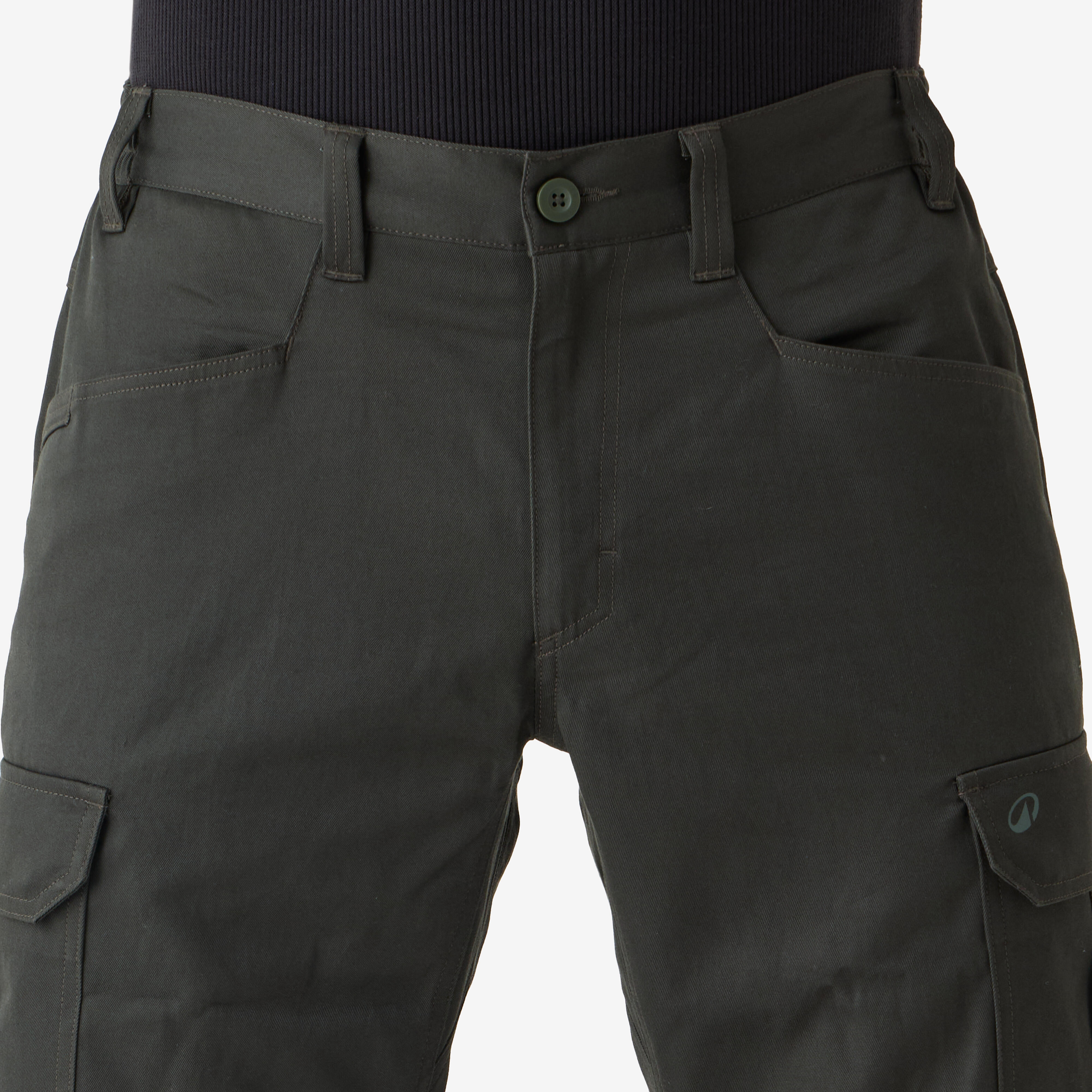 Pantalon cargo de chasse résistant homme, Steppe 500 vert - SOLOGNAC