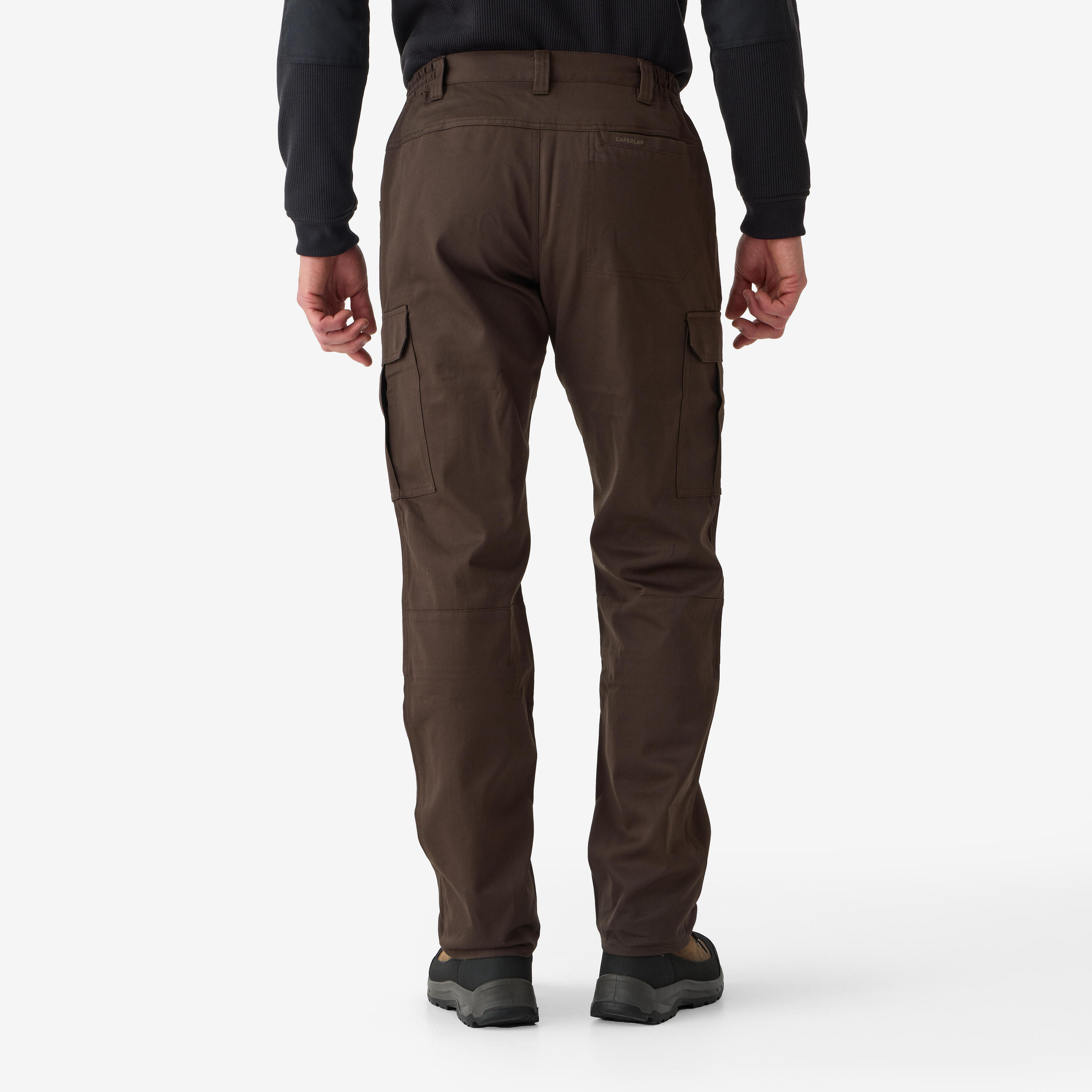 Pantalon cargo résistant, Steppe 500 marron 4/8