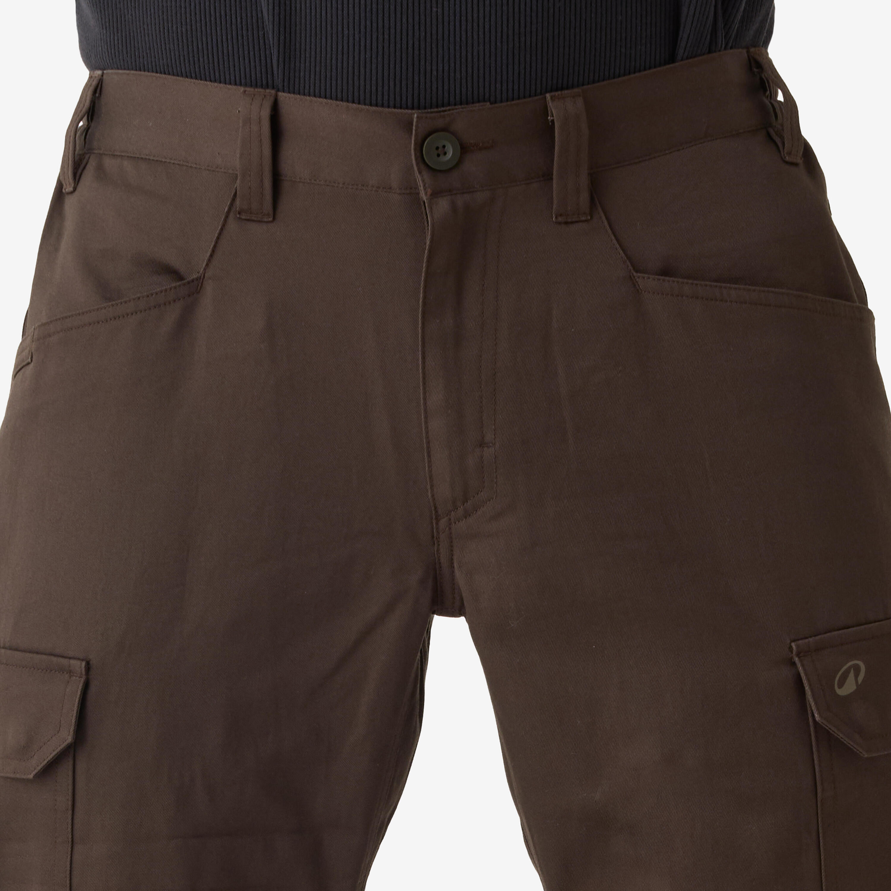 Pantalon cargo résistant, Steppe 500 marron 5/8