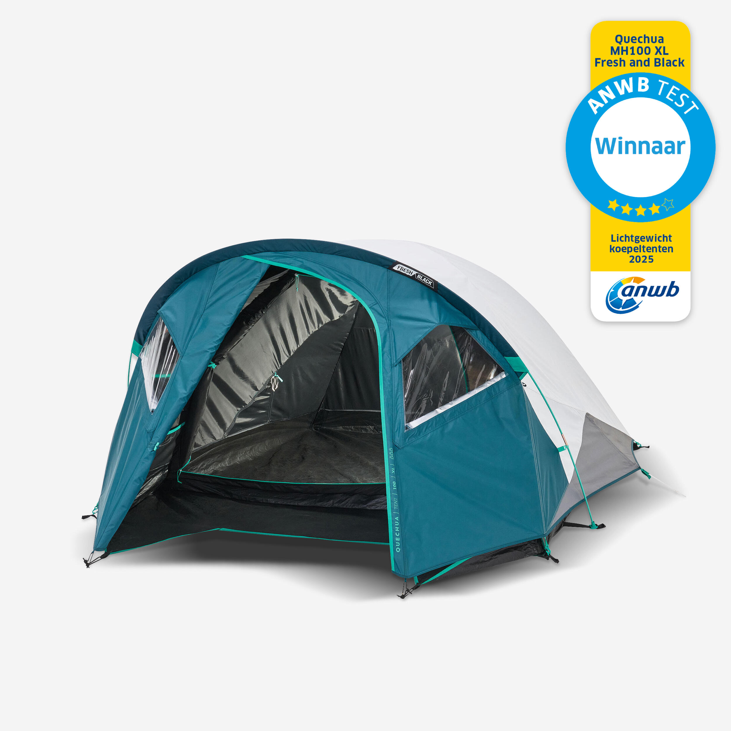 Kampeertent voor 3 personen MH100 XL Fresh & Black 24/57