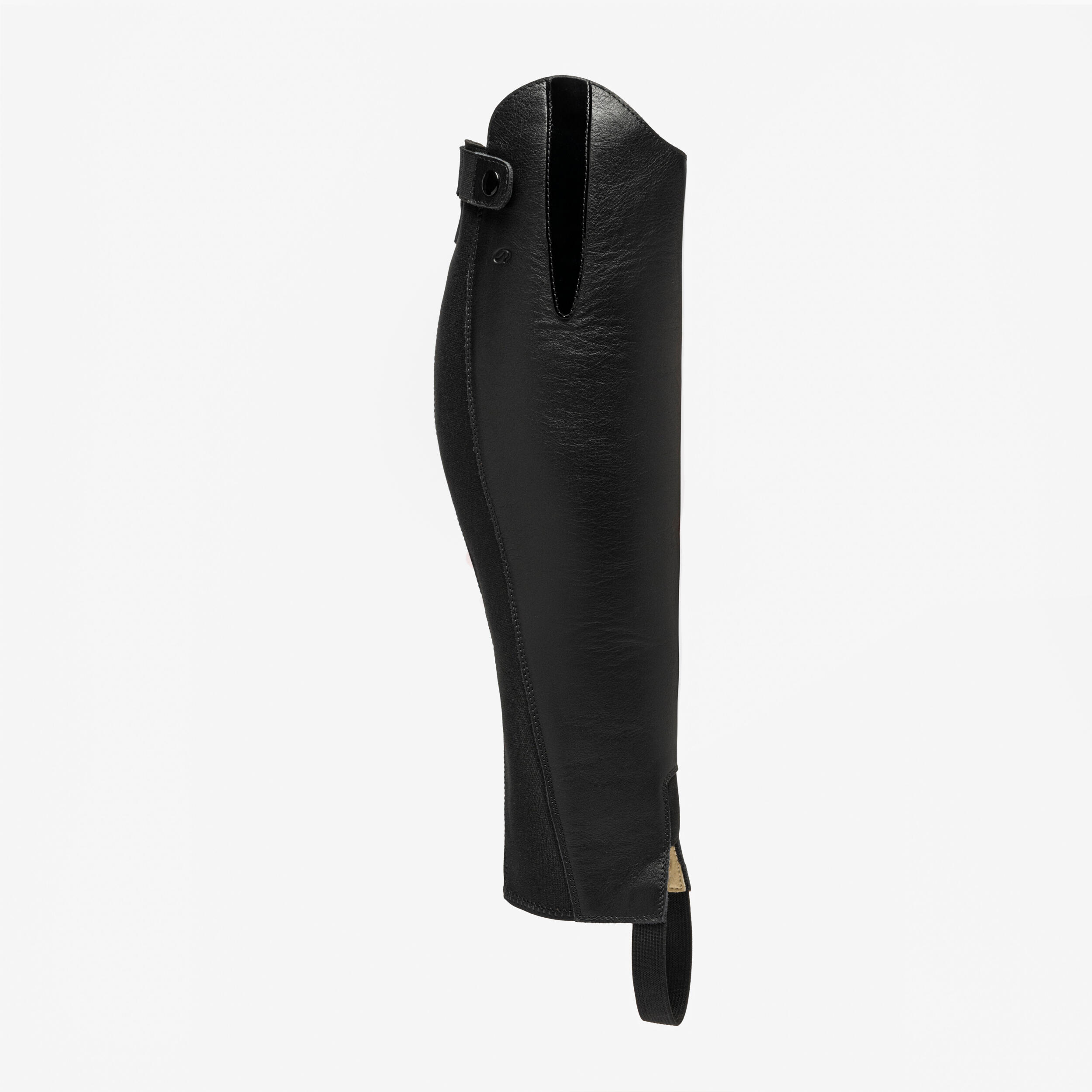 Chaps Synthétique Durable Guêtres D'équitation (Half Chaps) ELT Exclusive - Insert Cuir Véritable - Taille XS à XLW Protège Mollets Cuir