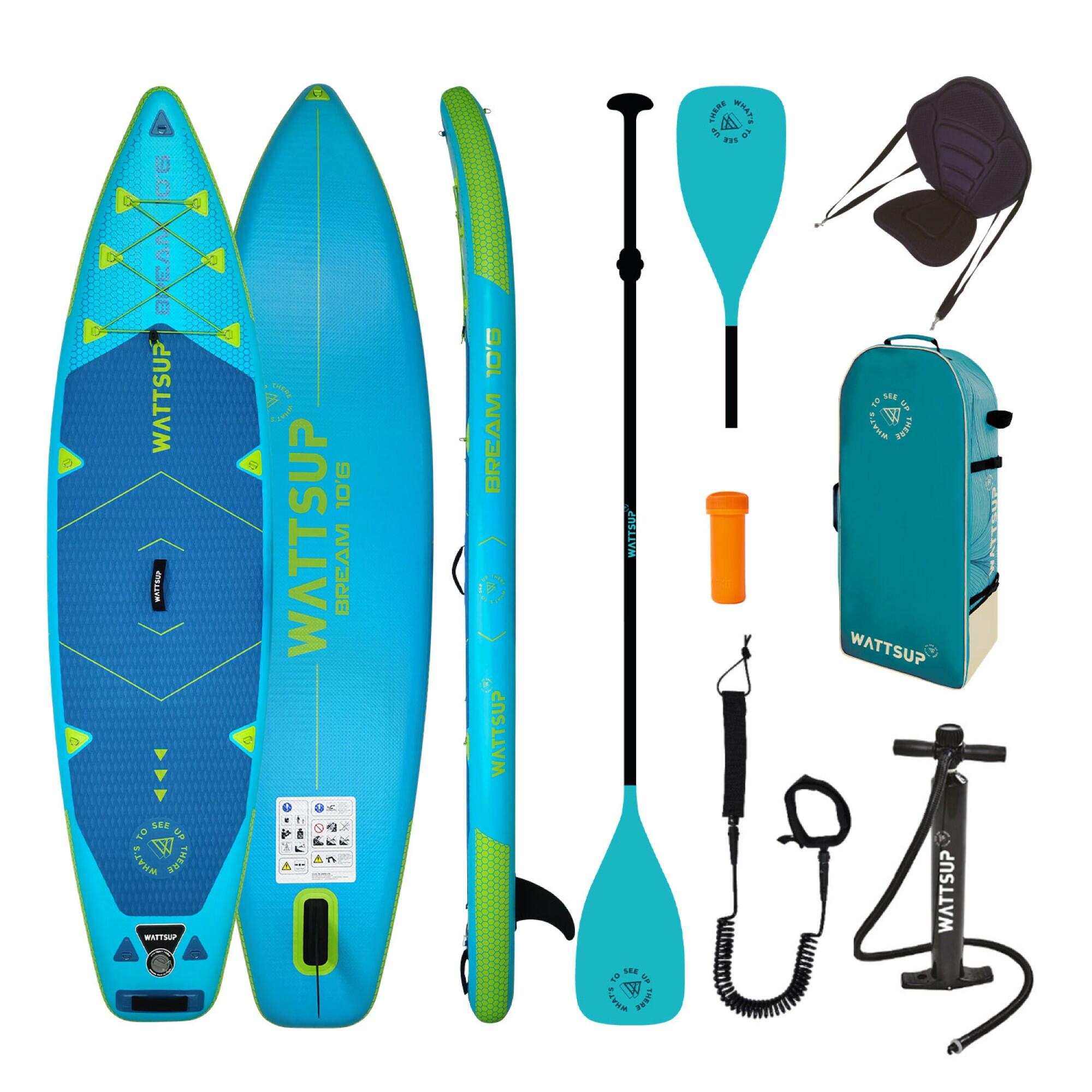 Pack SUP gonflable WATTSUP Bream 10'6 avec siège 1/6
