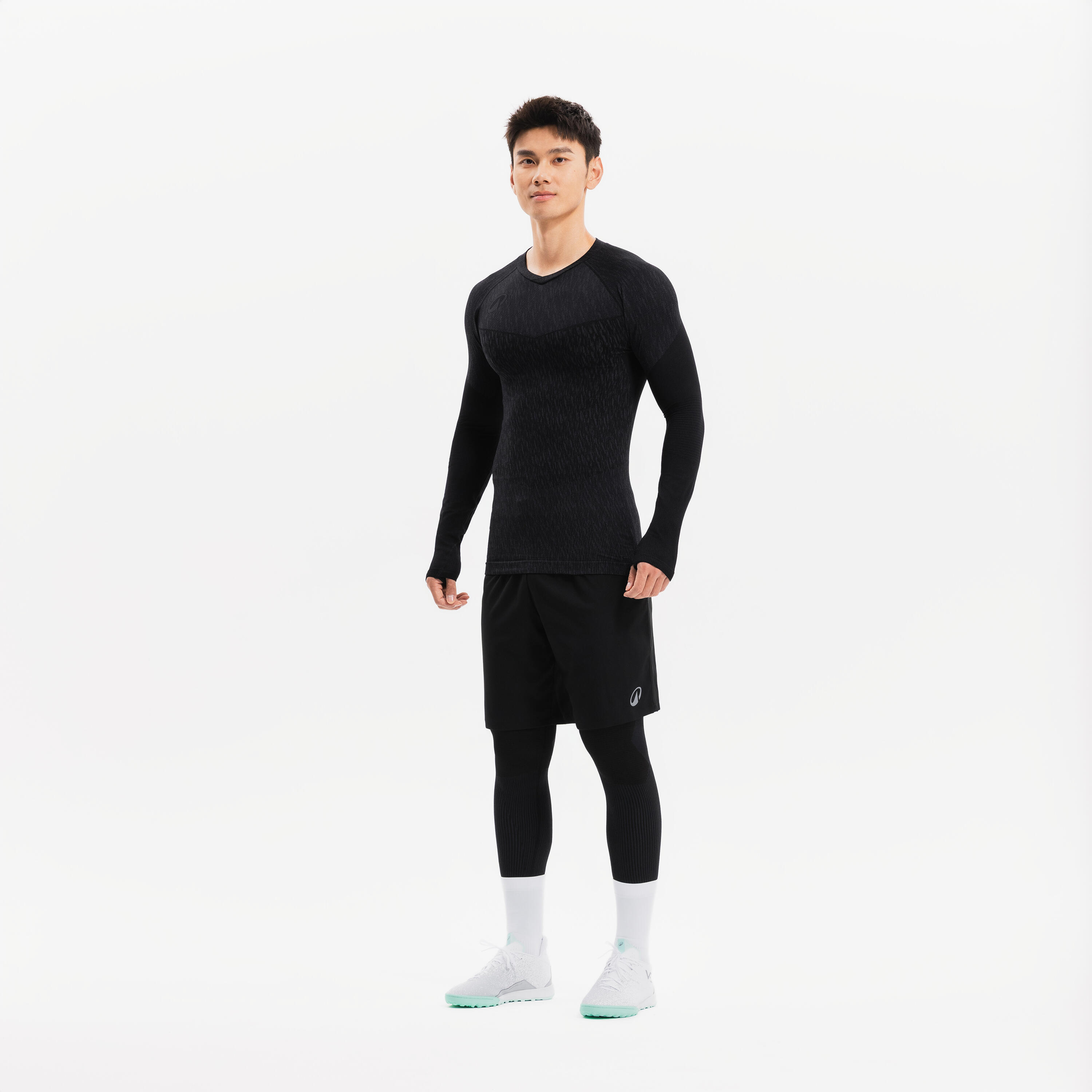 Maglia termica calcio adulto KEEPDRY nera 4/32