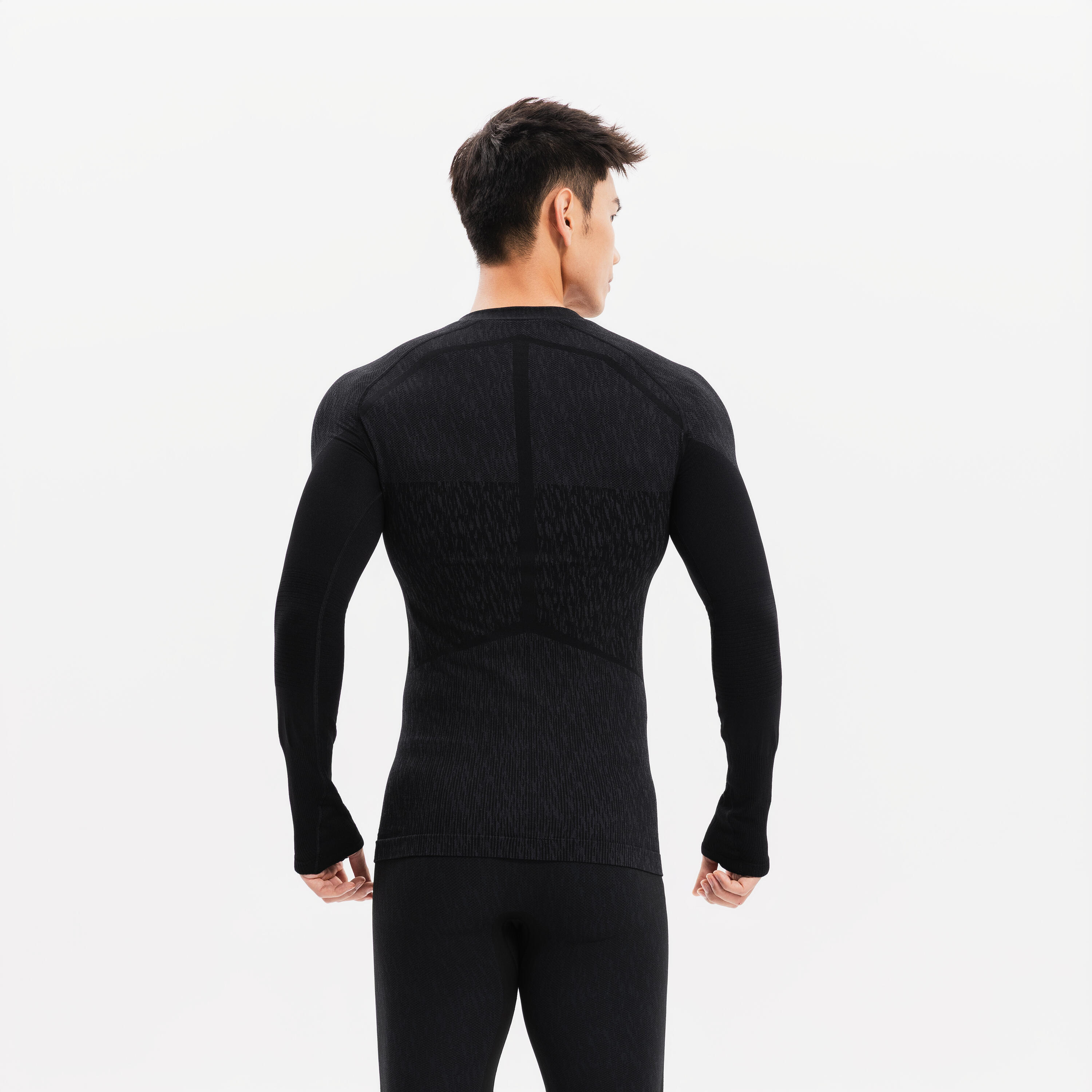 Maglia termica calcio adulto KEEPDRY nera 15/32