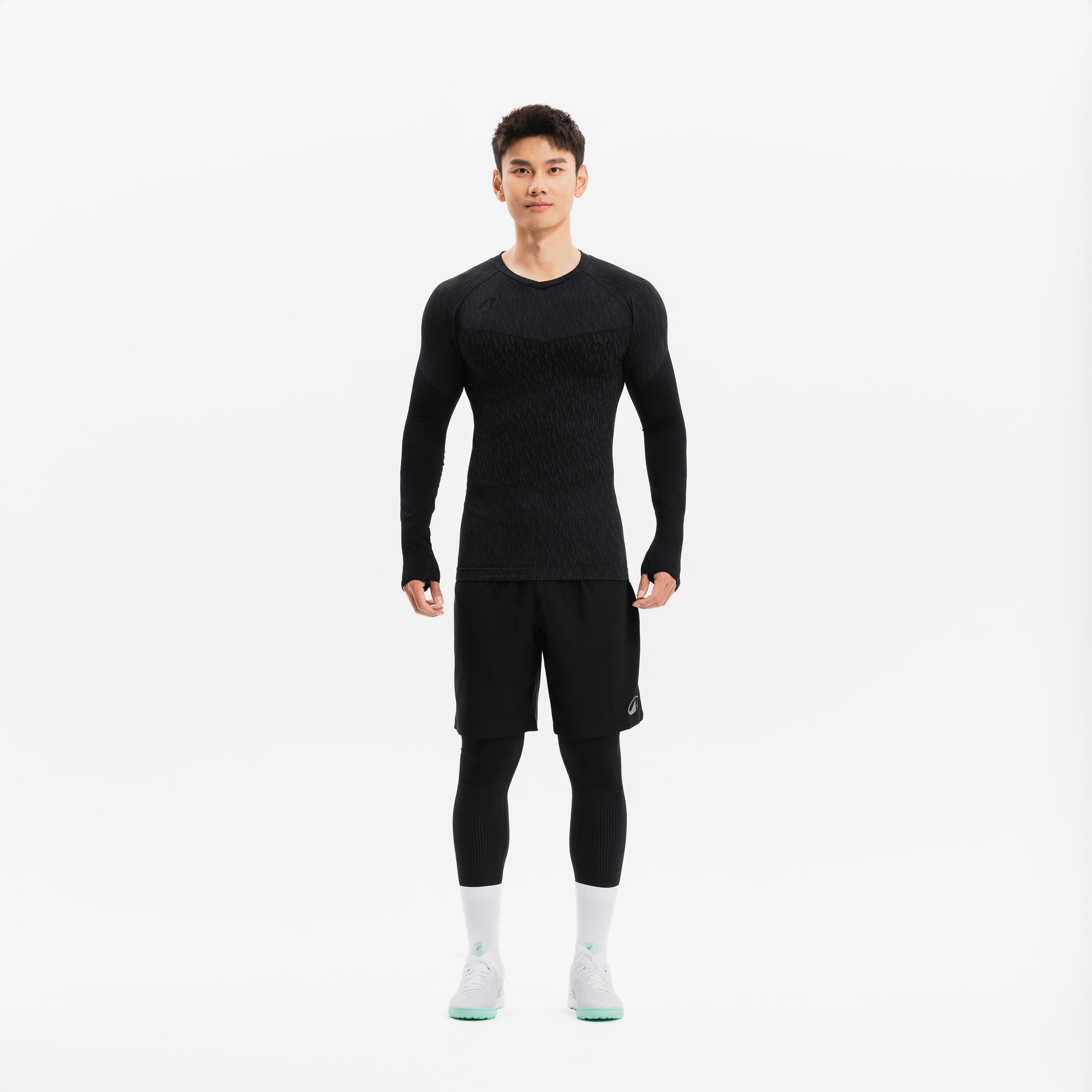 Maglia termica calcio adulto KEEPDRY nera 2/32