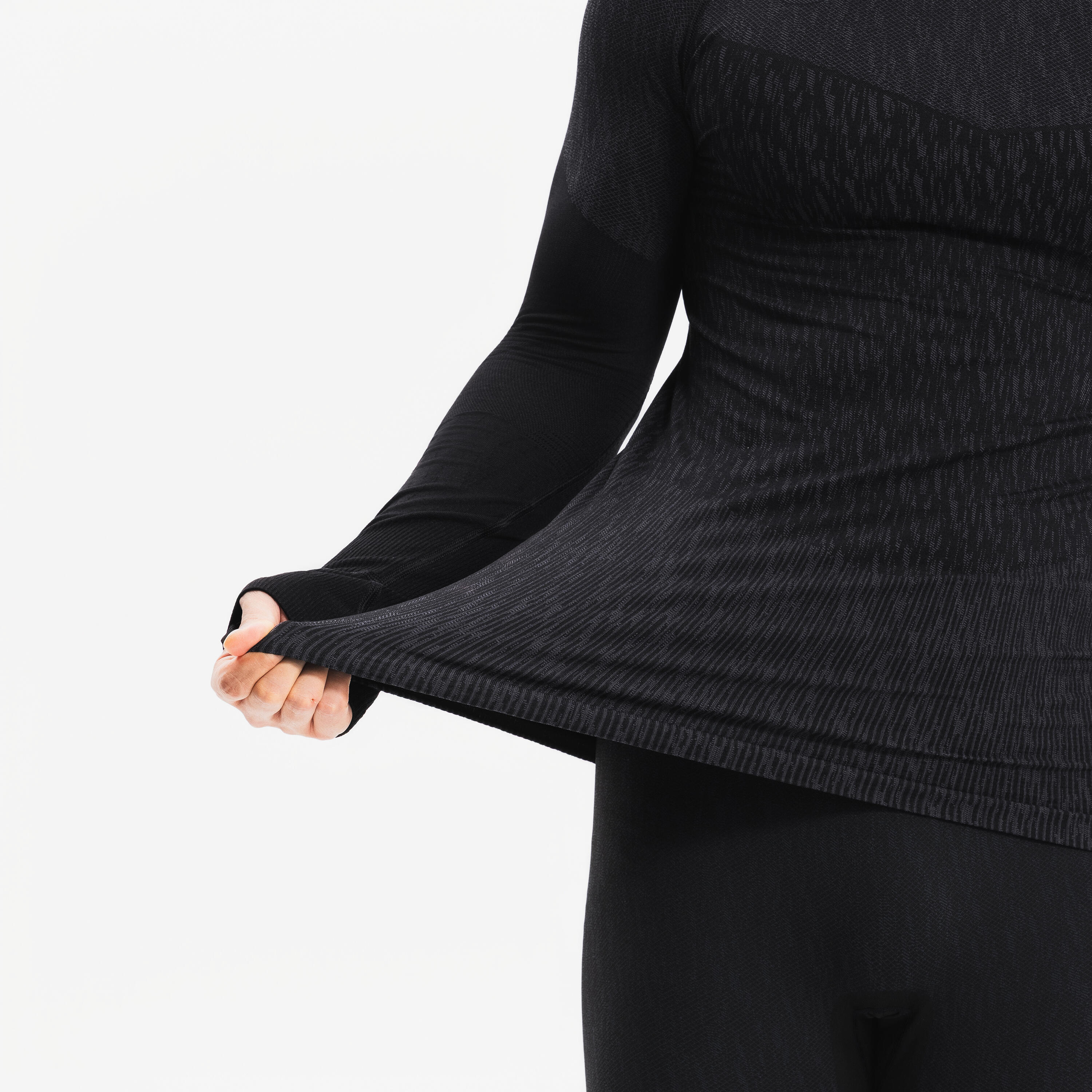 Maglia termica calcio adulto KEEPDRY nera 17/32