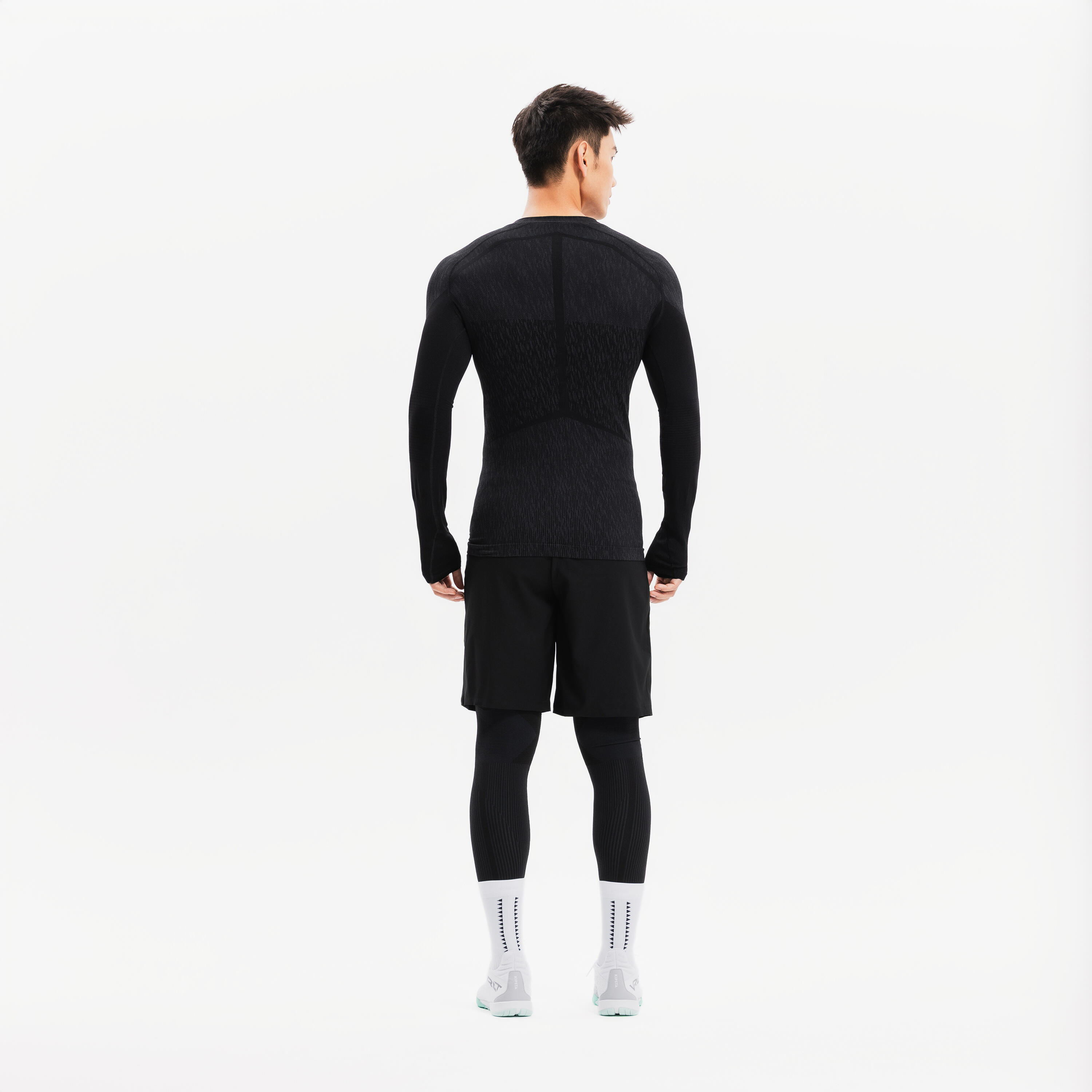 Maglia termica calcio adulto KEEPDRY nera 6/32