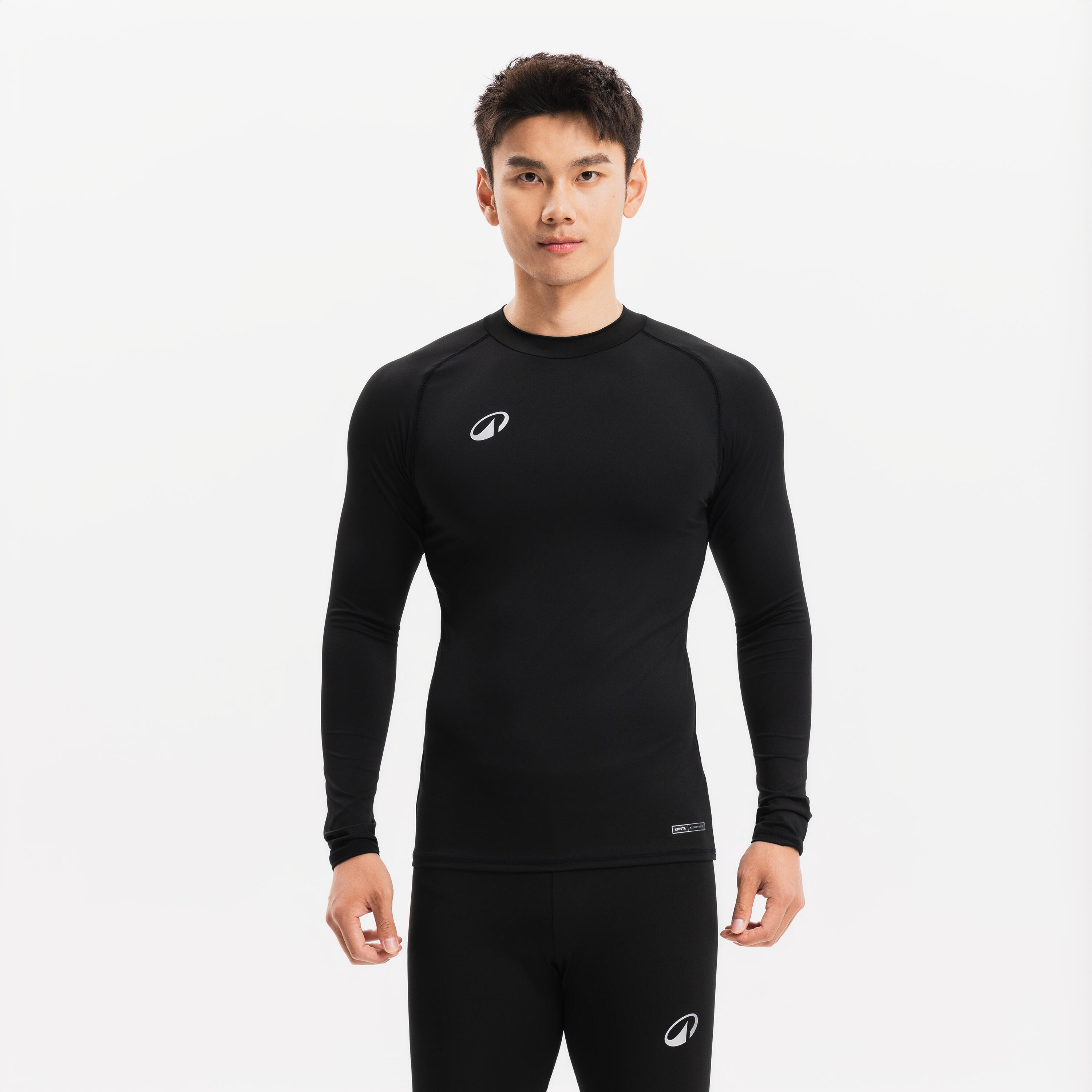 Adult Football Long-Sleeve Compression Base Layer Tight Keepcomfort 100 Black