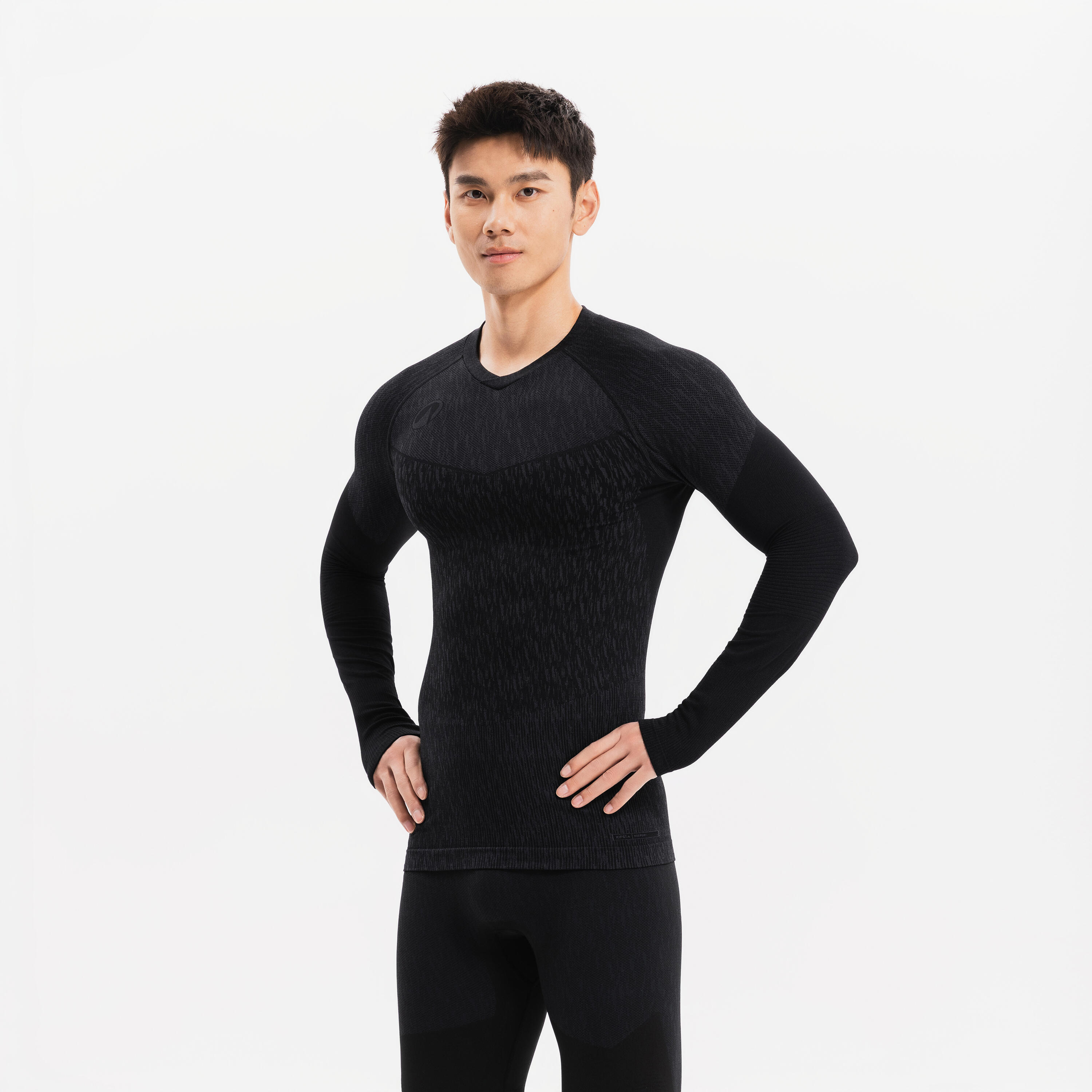 Maglia termica calcio adulto KEEPDRY nera 12/32