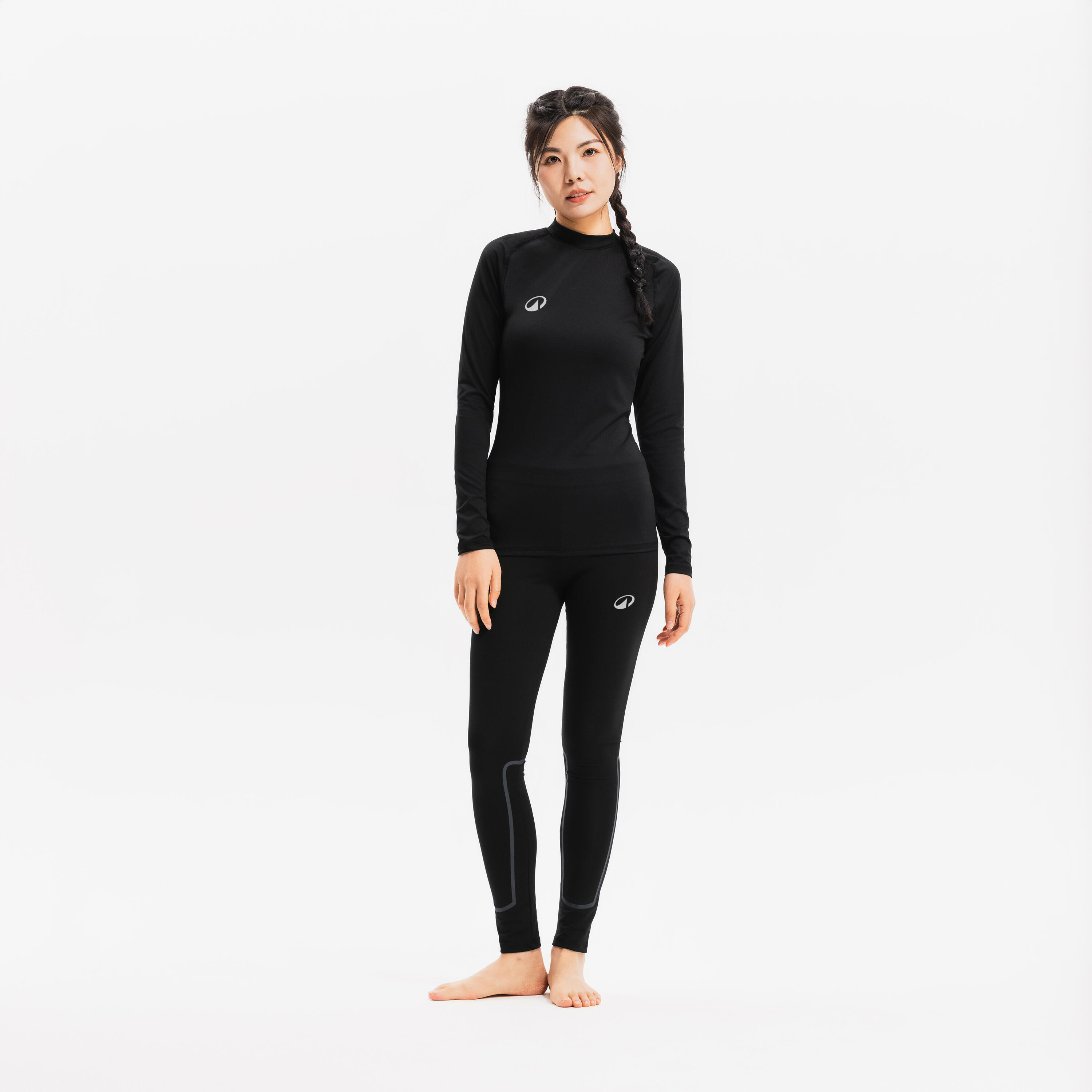 Adult Football Base Layer Tights KCOMFORT - Black