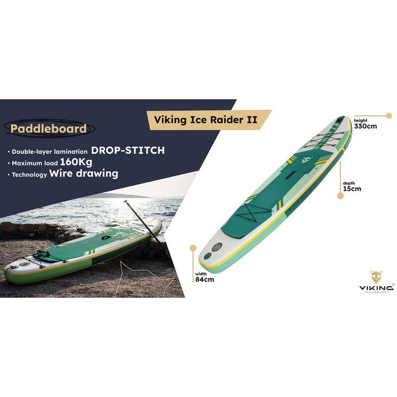 Nafukovací paddleboard 10'6 Viking Ice Raider II