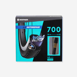 Chambre à air 700x35/45  auto réparante valve schrader 48mm