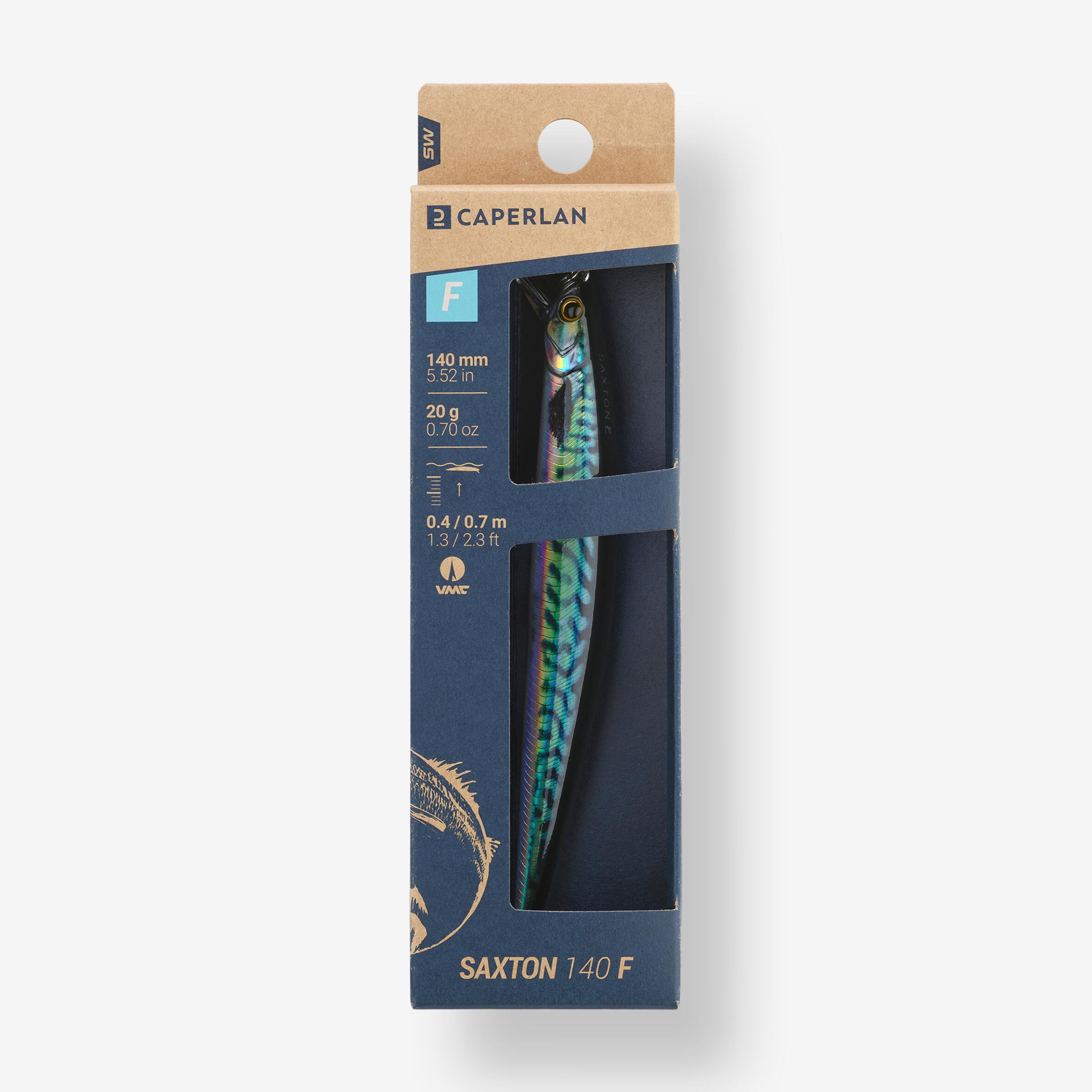 Minnow pesca in mare con artificiali SAXTON 140 F sgombro verde 3/3