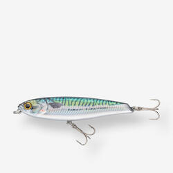 Poisson nageur stickbait pencil WIZDOM 95 F BLANC pêche leurre en mer