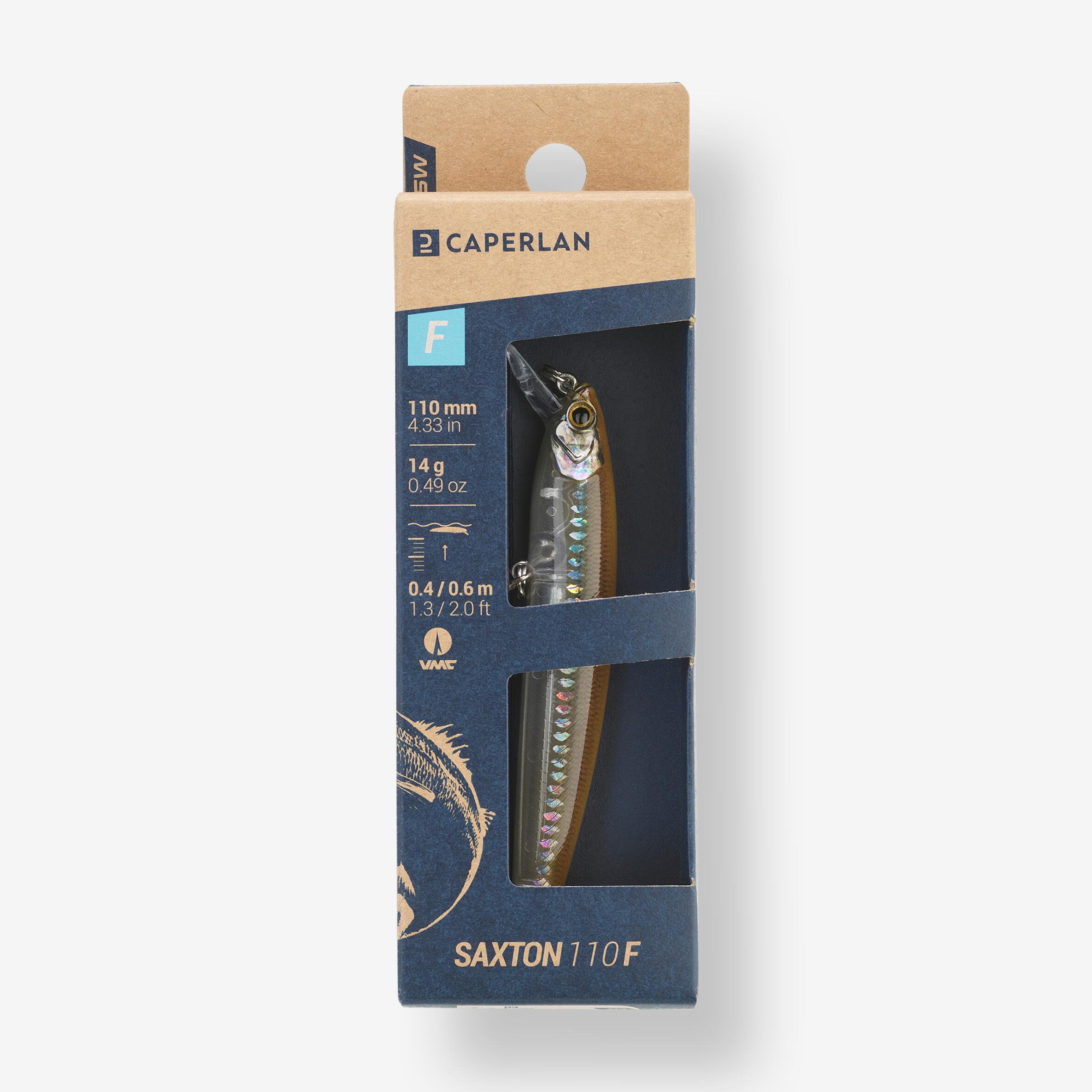 Minnow pesca artificiali mare SAXTON 110 F sperlano 3/3