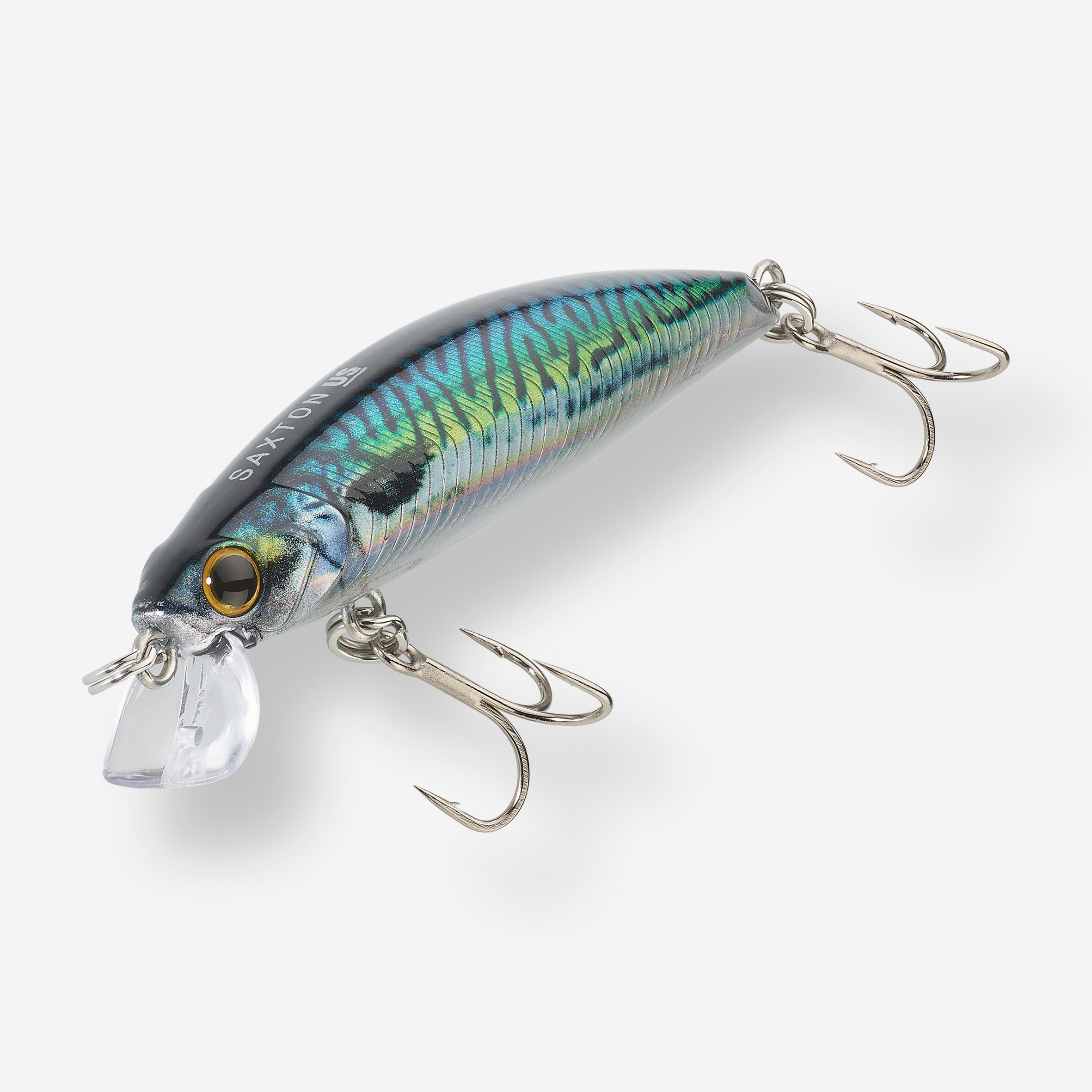 Minnow pesca in mare con artificiali SAXTON 75 US sgombro verde 2/3