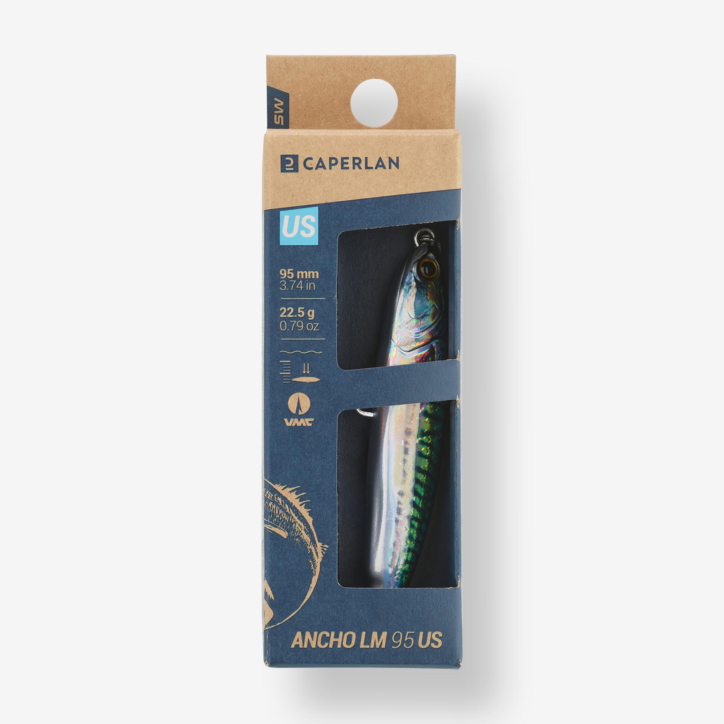 Pez Nadador Pesca Mar Señuelos Ancho LM 95 US Caballa Verde