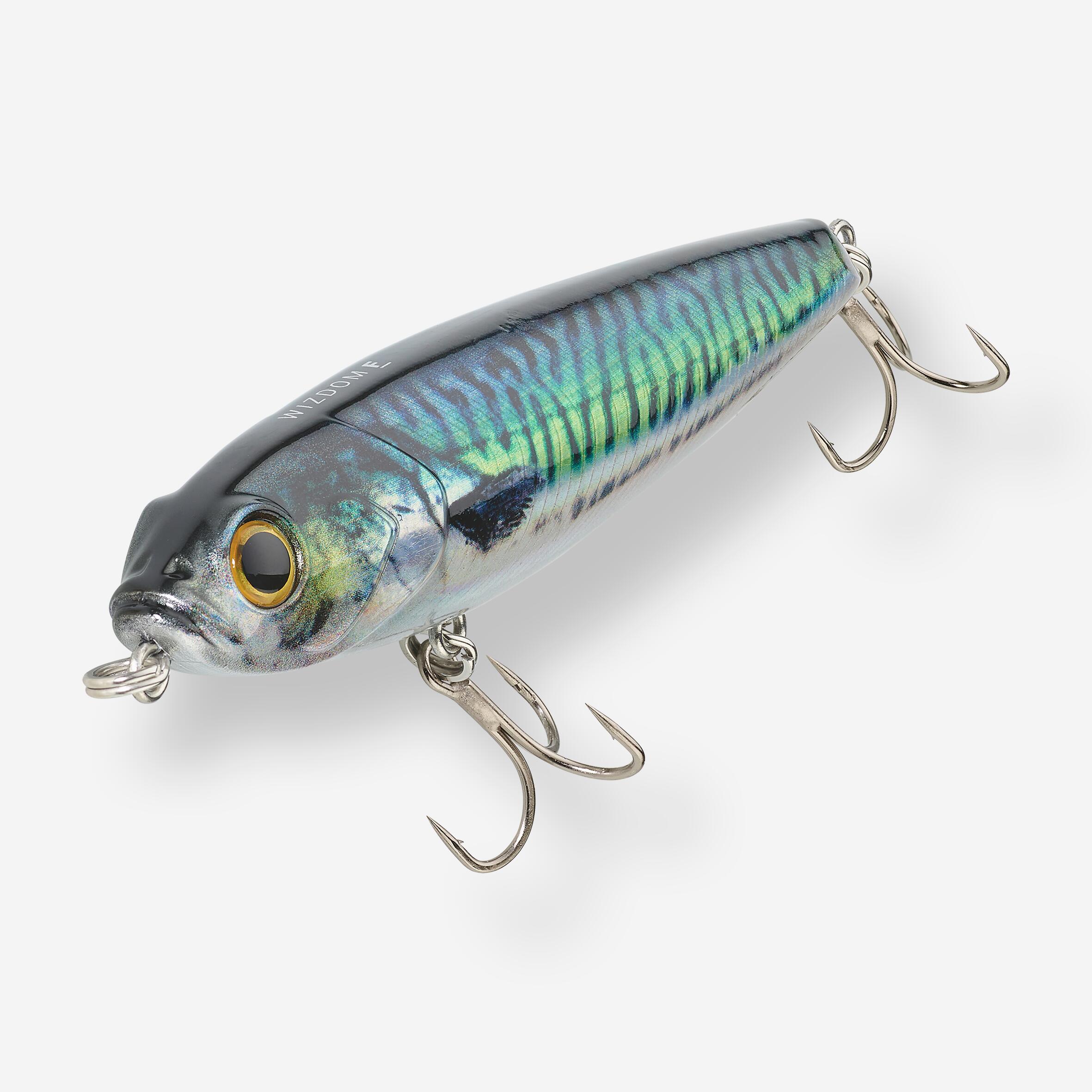 Poisson nageur stickbait pencil WIZDOM 110 F MAQUEREAU VERT pêche leurre en mer 2/3
