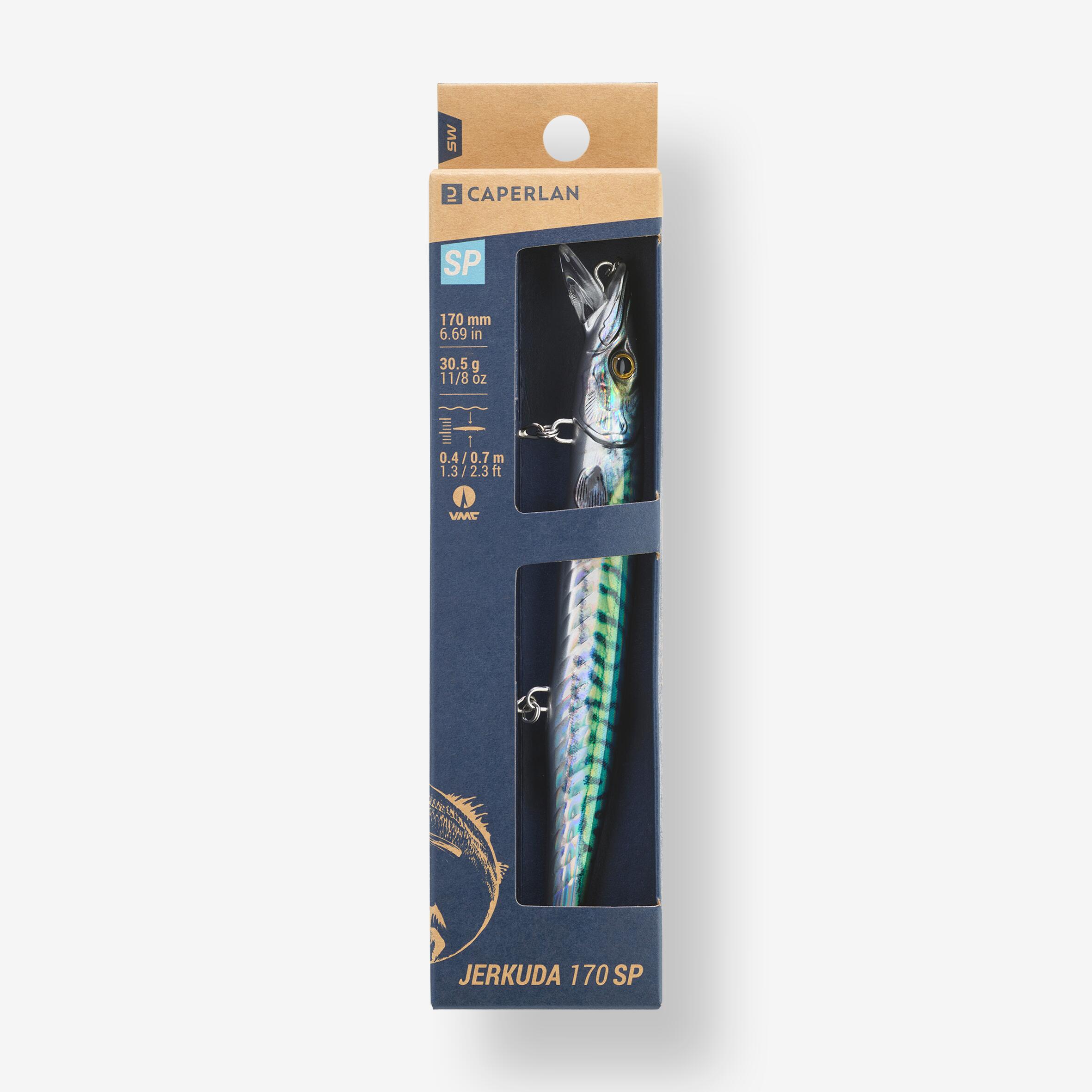 Jerkbait pesca in mare con artificiali JERKUDA 170SP sgombro verde 3/3