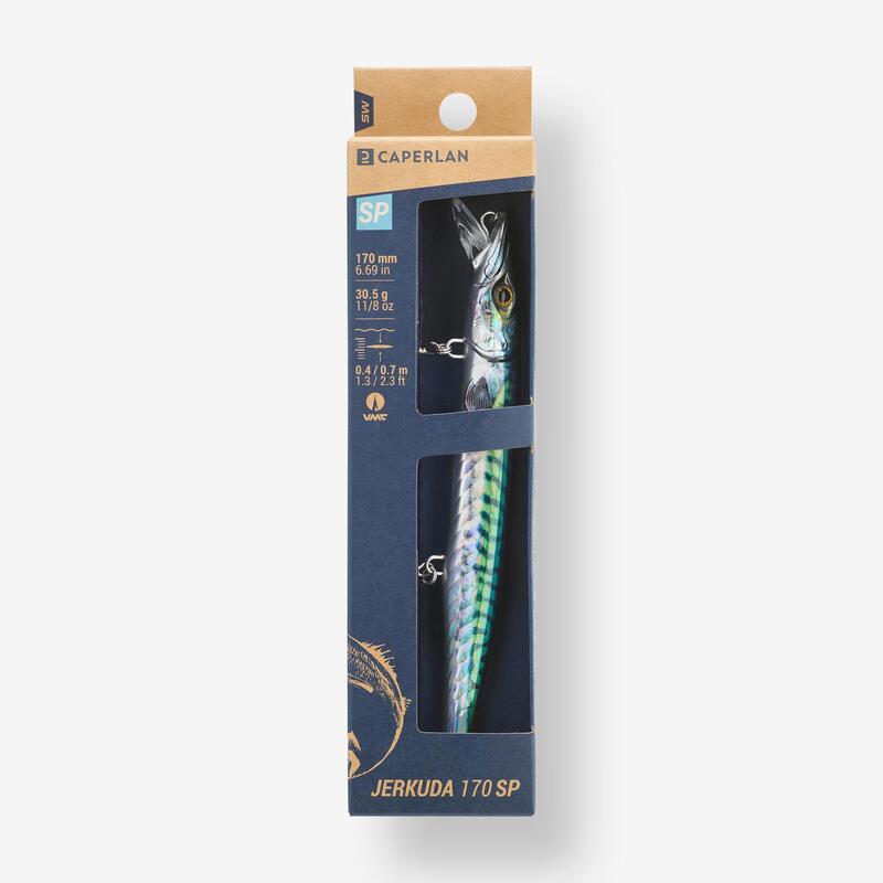 Nălucă Jerkbait Jerkuda 170sp Macrou Verde Pescuit cu năluci