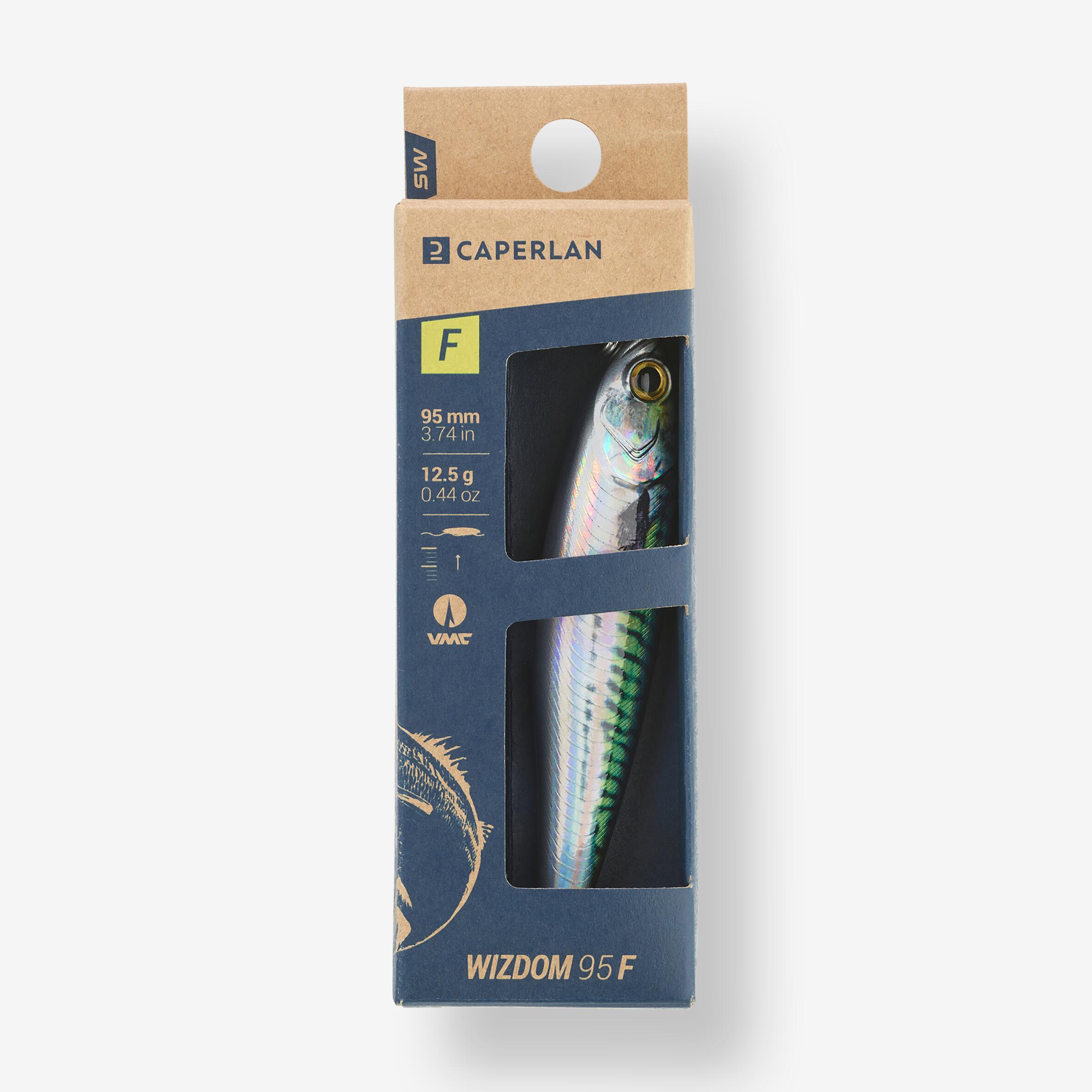 Poisson nageur stickbait pencil WIZDOM 95 F MAQUEREAU VERT pêche leurre en mer 3/3