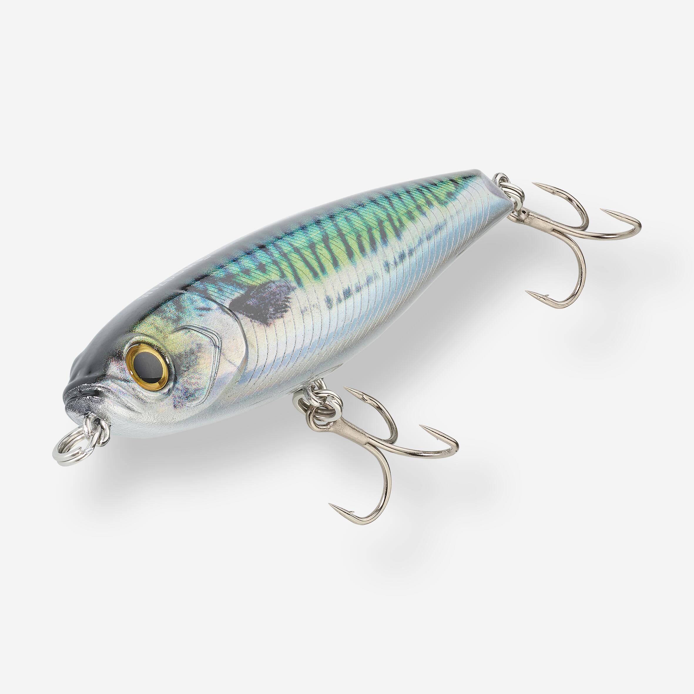 Poisson nageur stickbait pencil WIZDOM 95 F MAQUEREAU VERT pêche leurre en mer 2/3