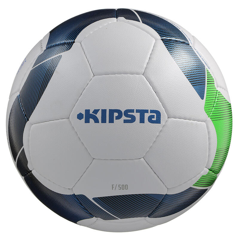 Ballon football F500 taille 5 blanc bleu